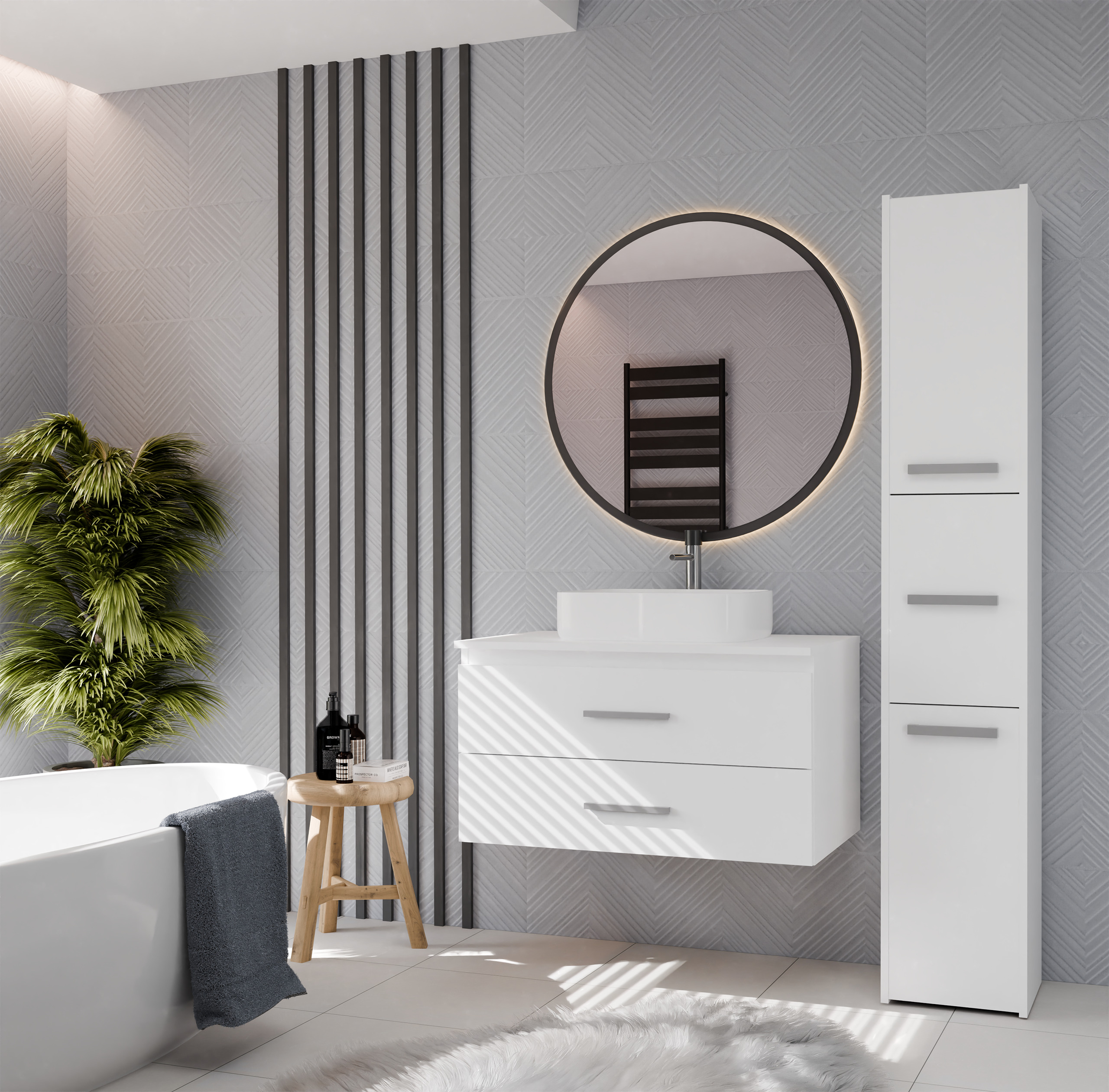 Piekarams vannas istabas skapītis izlietnei Mandeville 325