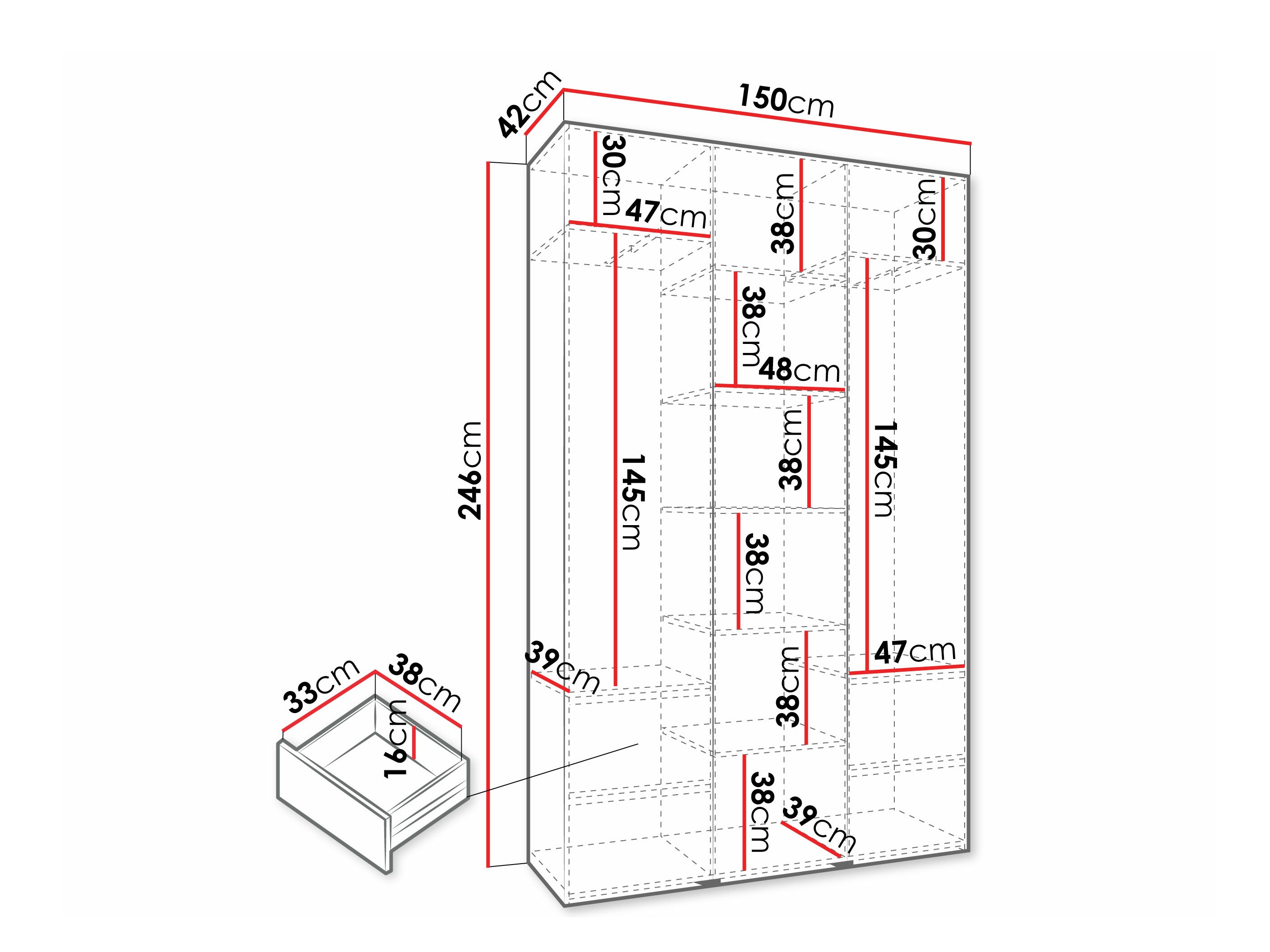 Шкаф Hartford 573 (Белый)
