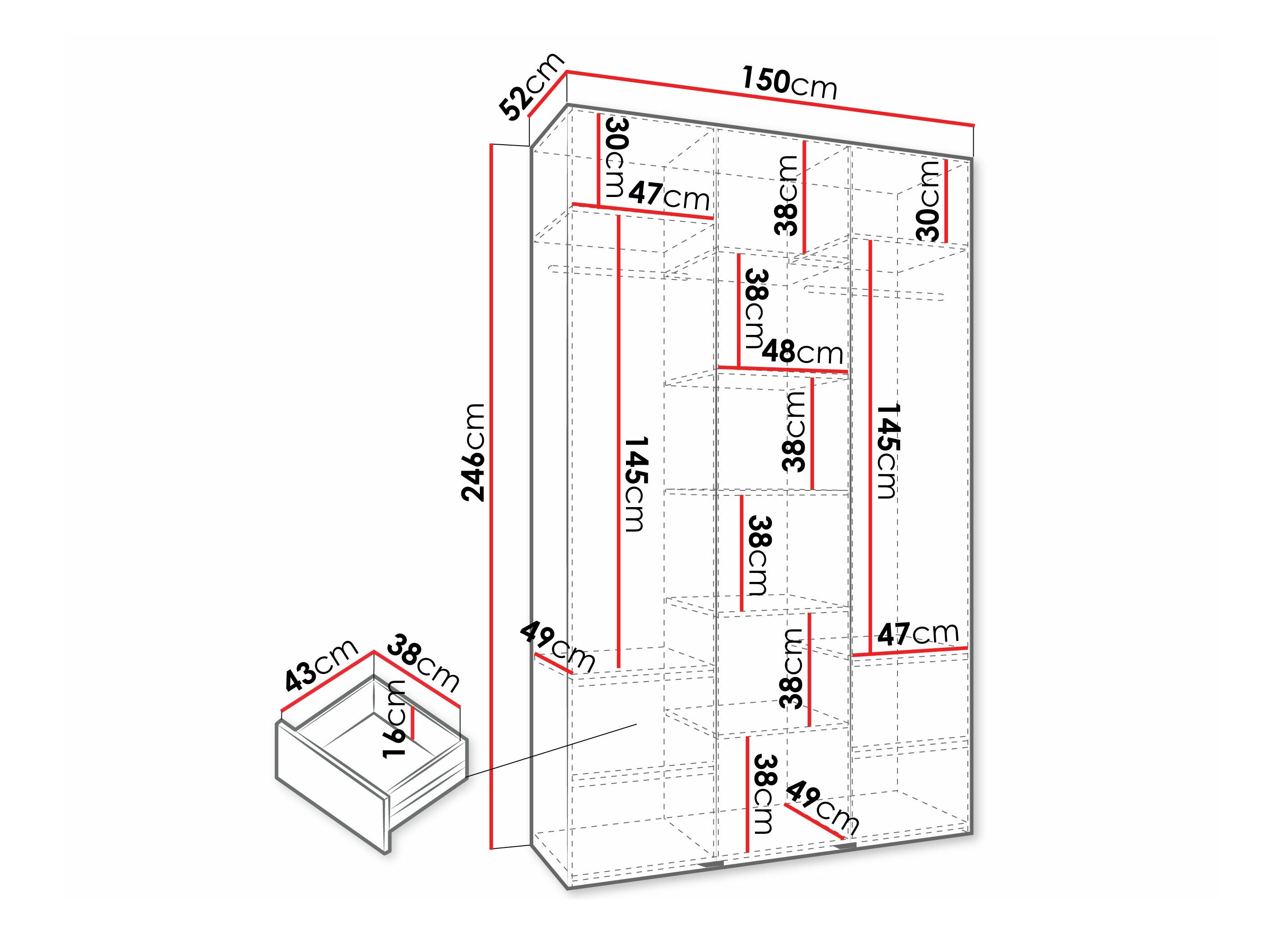 Шкаф Hartford 573 (Белый)