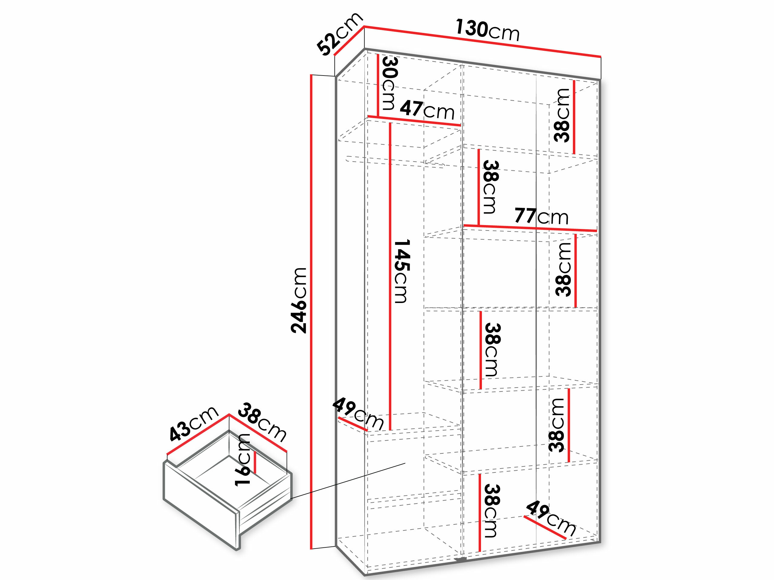 Шкаф Hartford 573 (Кашемир)