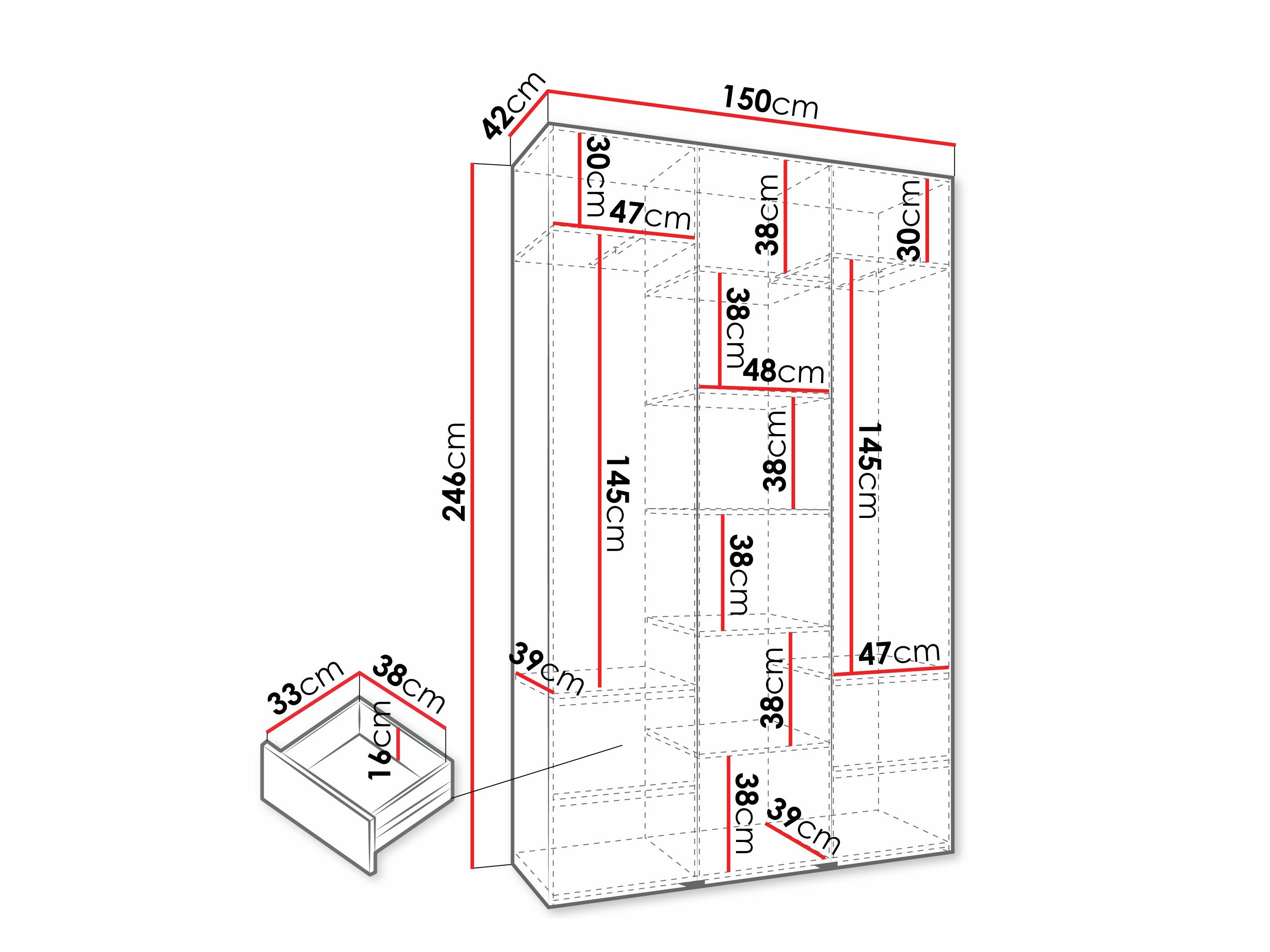 Шкаф Hartford 573 (Кашемир)