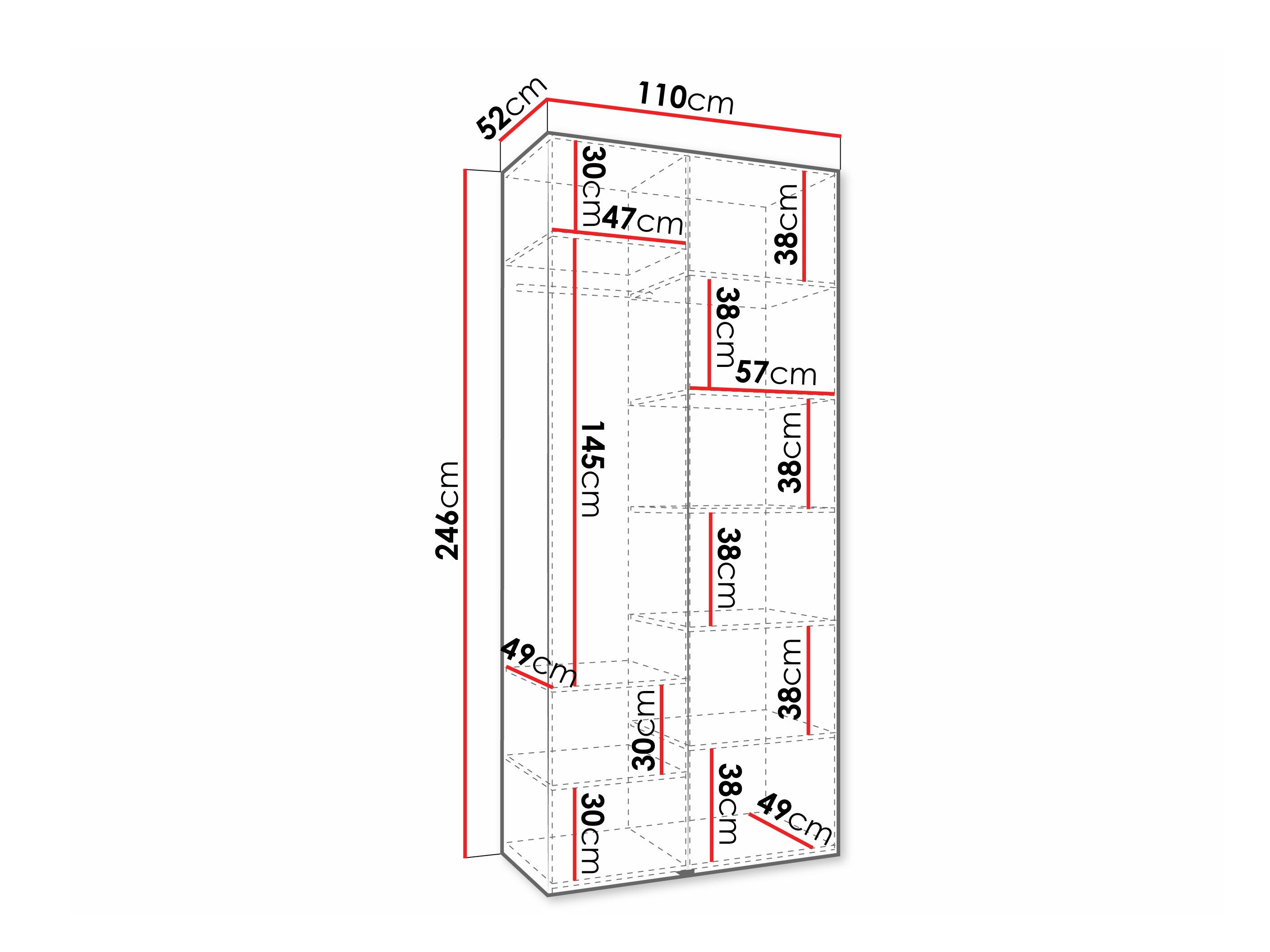 Skapis Hartford 572 (Balts)