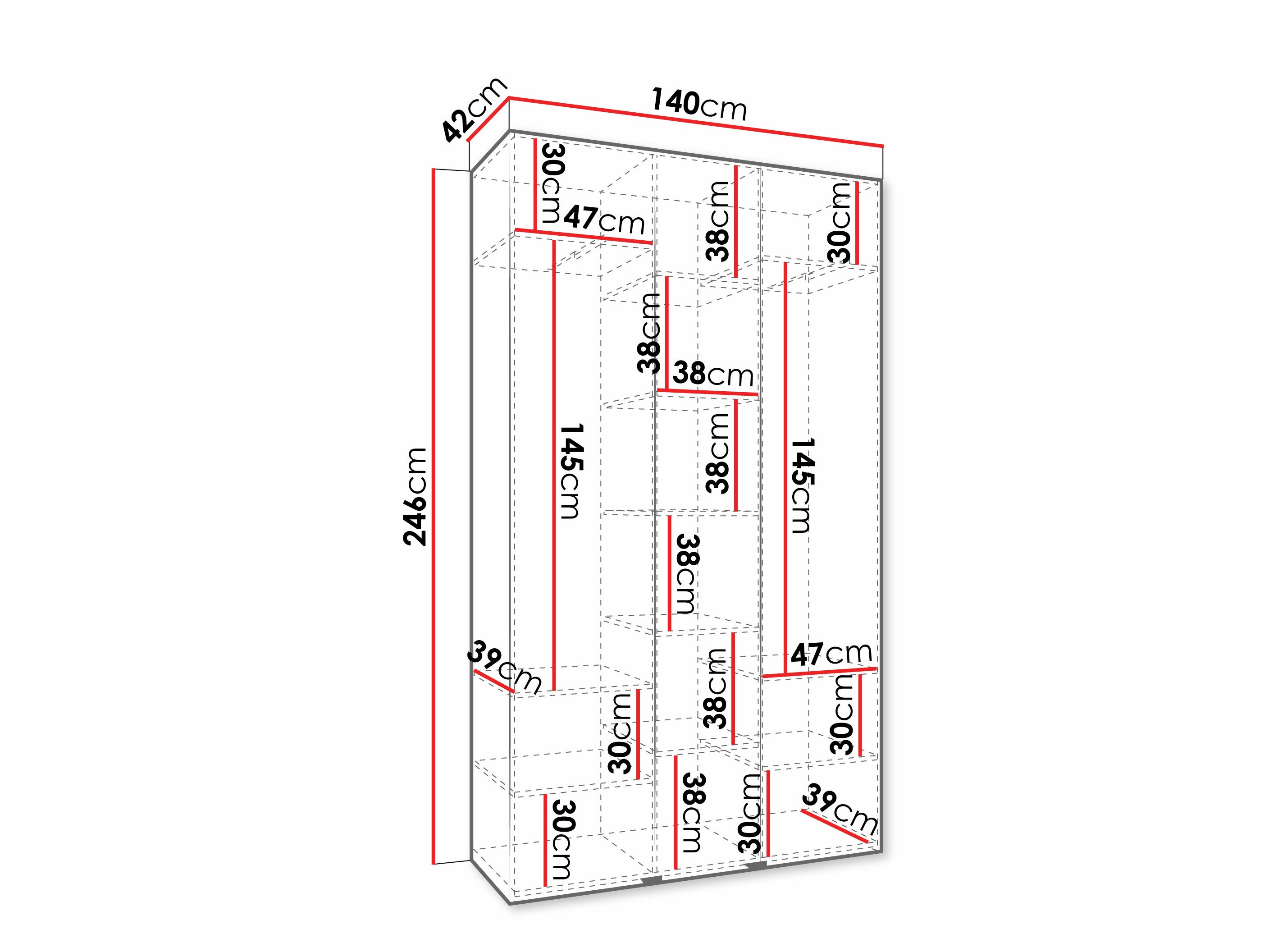 Skapis Hartford 573 (Balts)