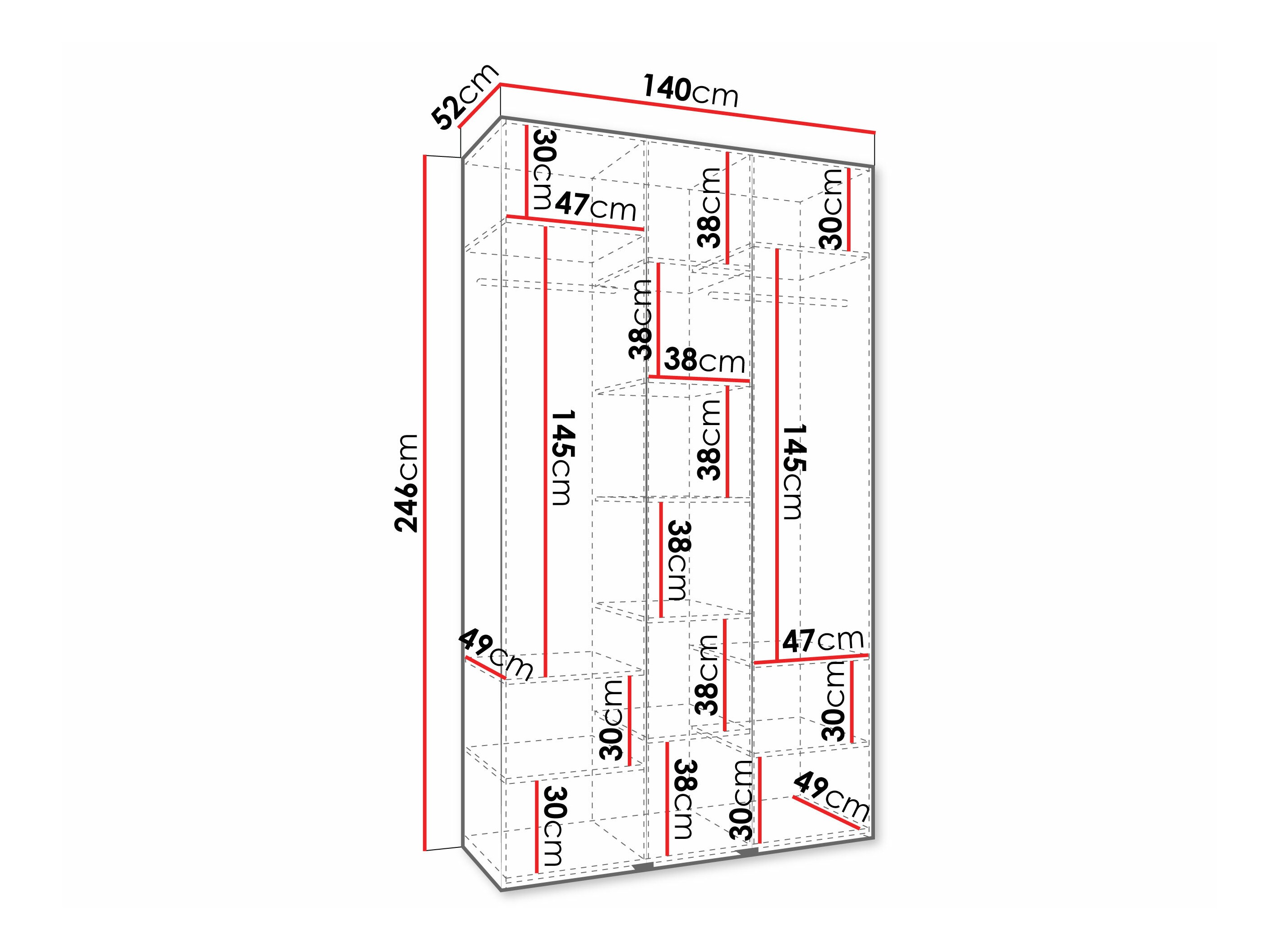 Skapis Hartford 573 (Balts)