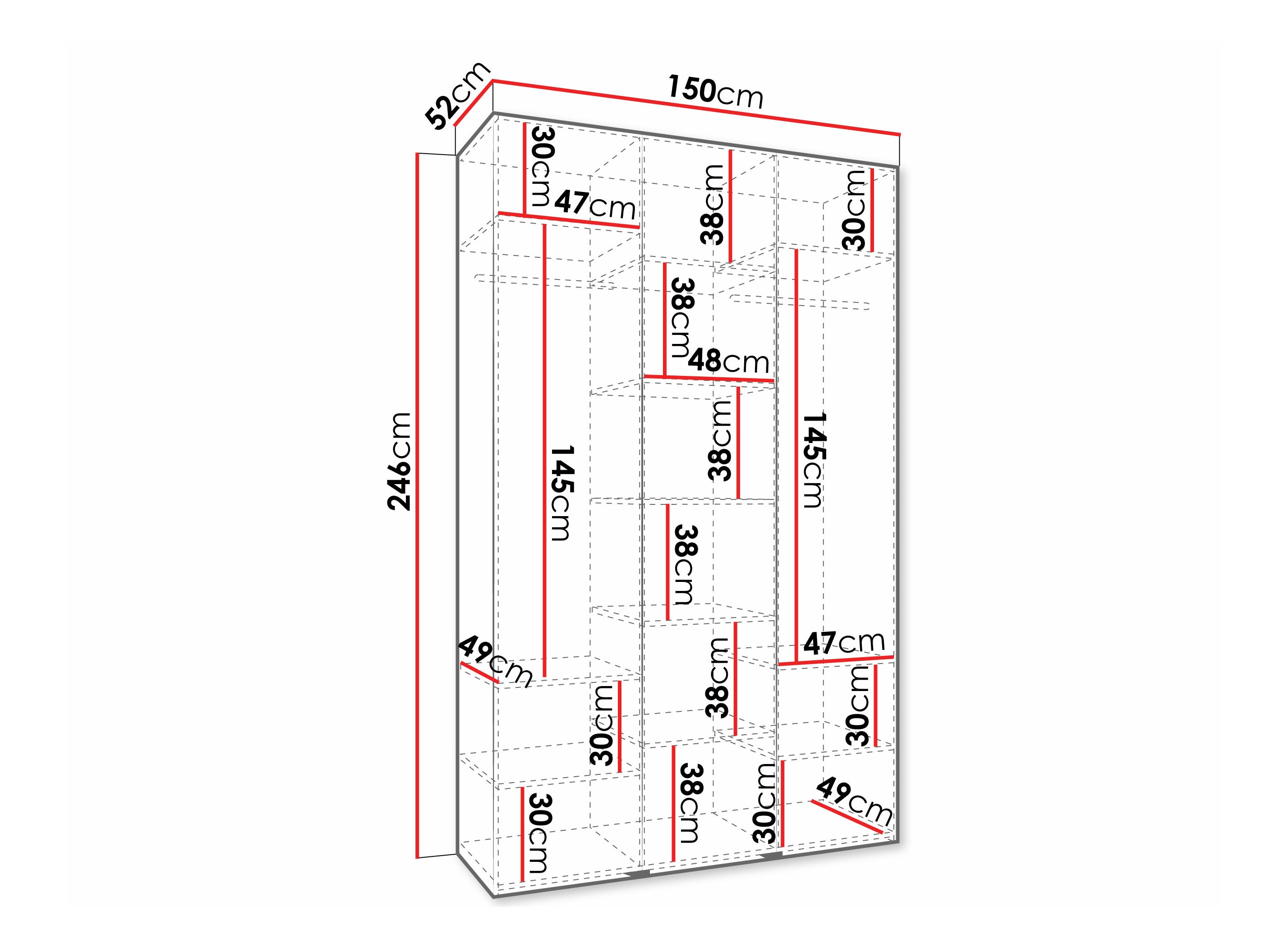 Skapis Hartford 573 (Balts)