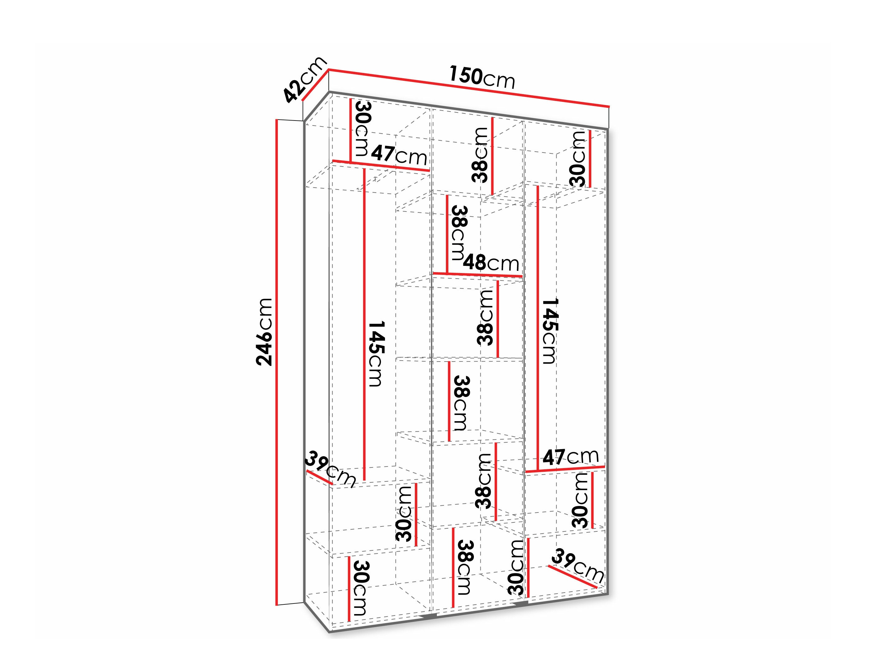 Skapis Hartford 573 (Balts)