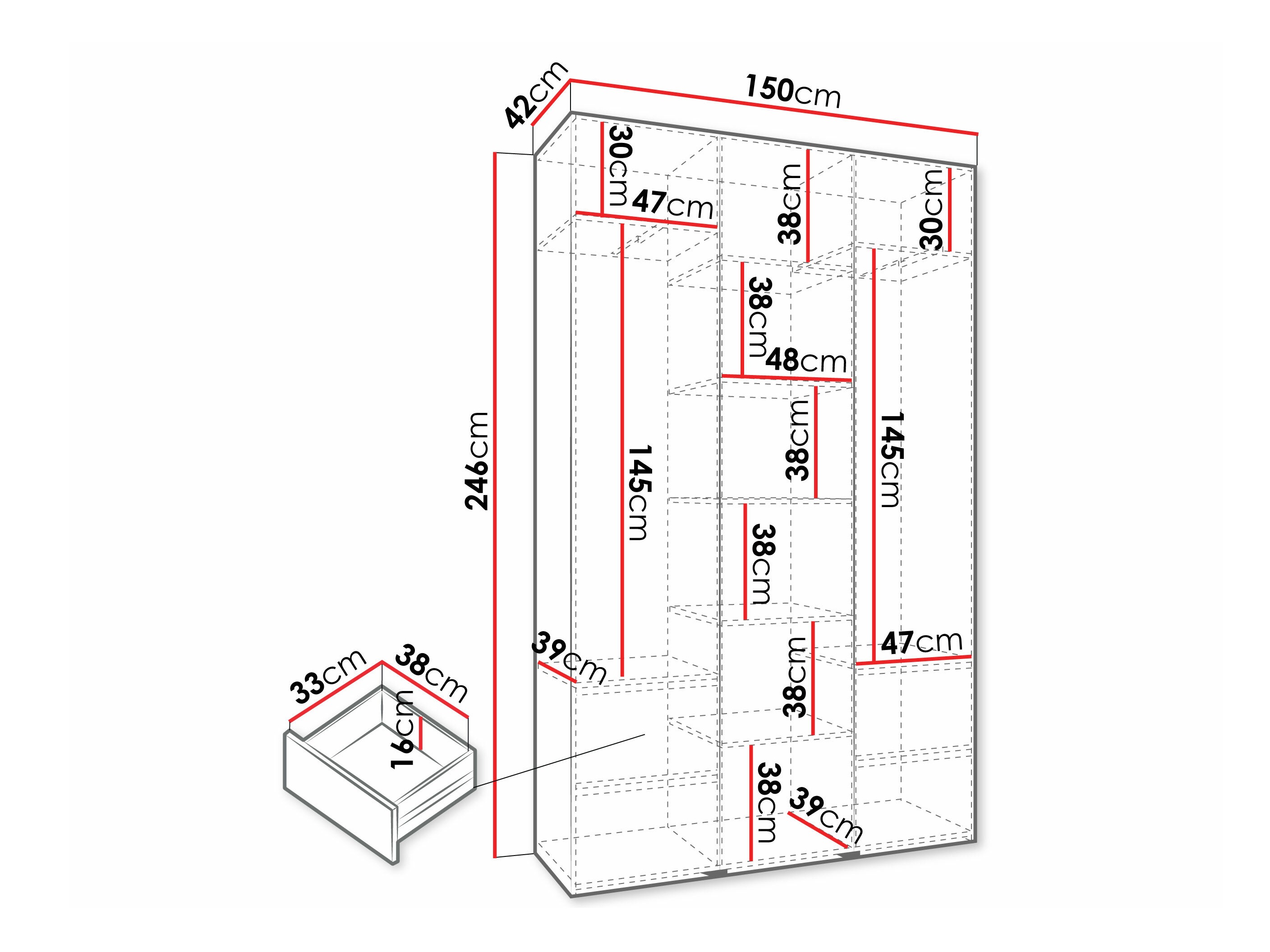 Skapis Hartford 573 (Balts)