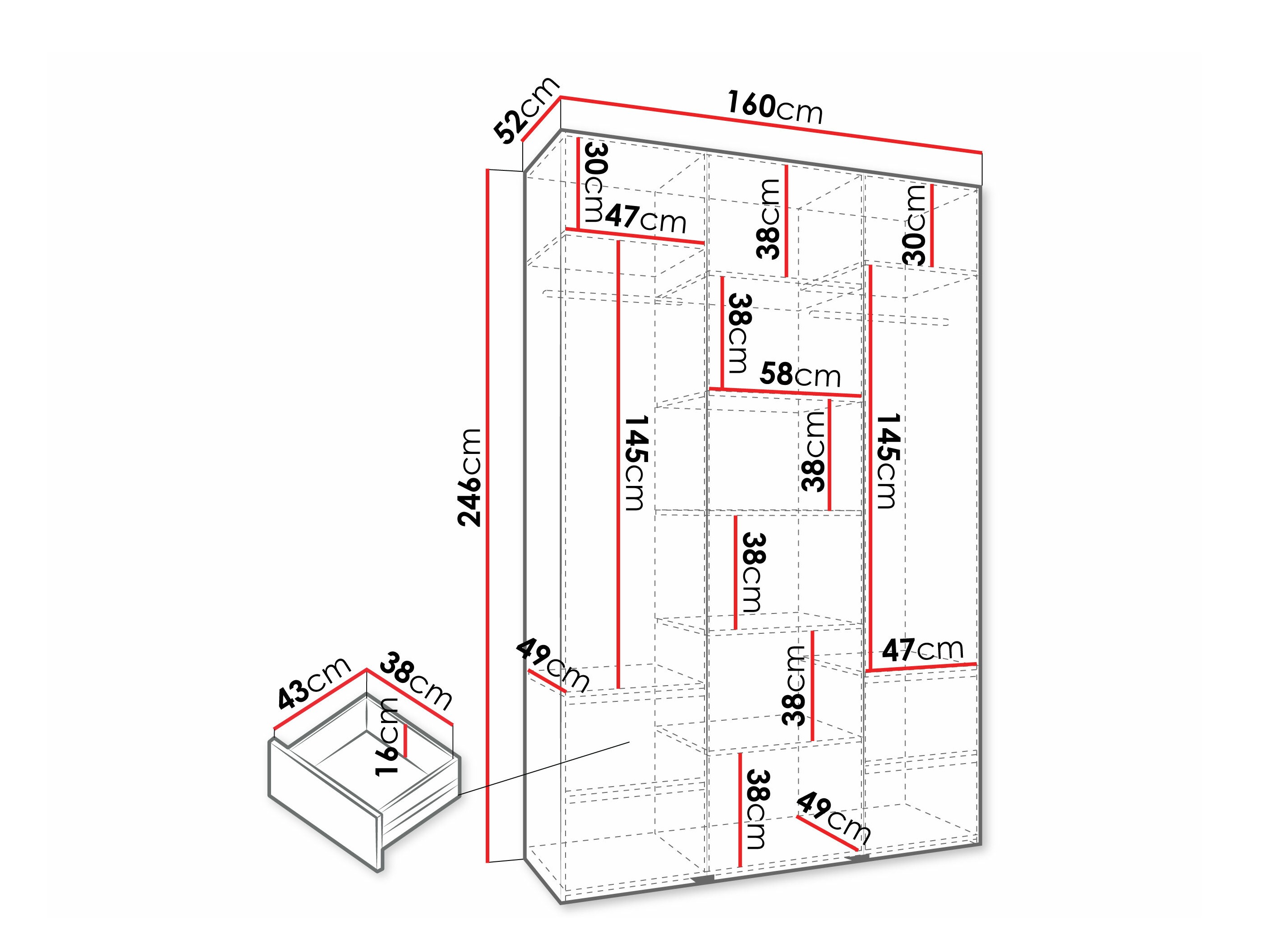 Шкаф Hartford 573 (Кашемир)