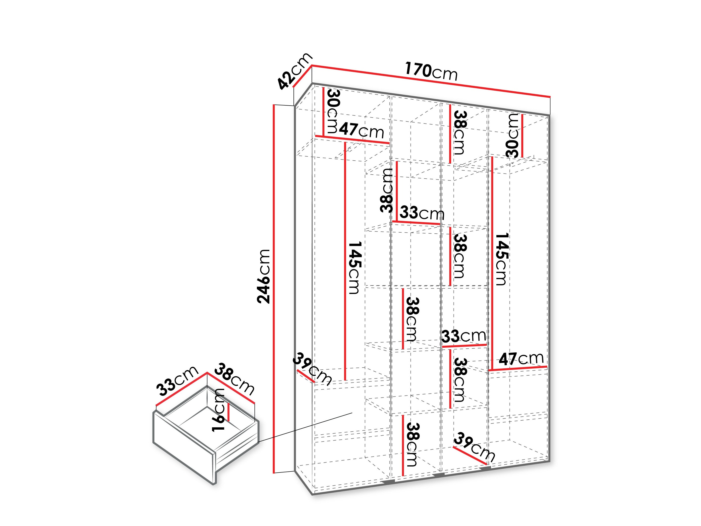 Шкаф Hartford 574 (Белый)