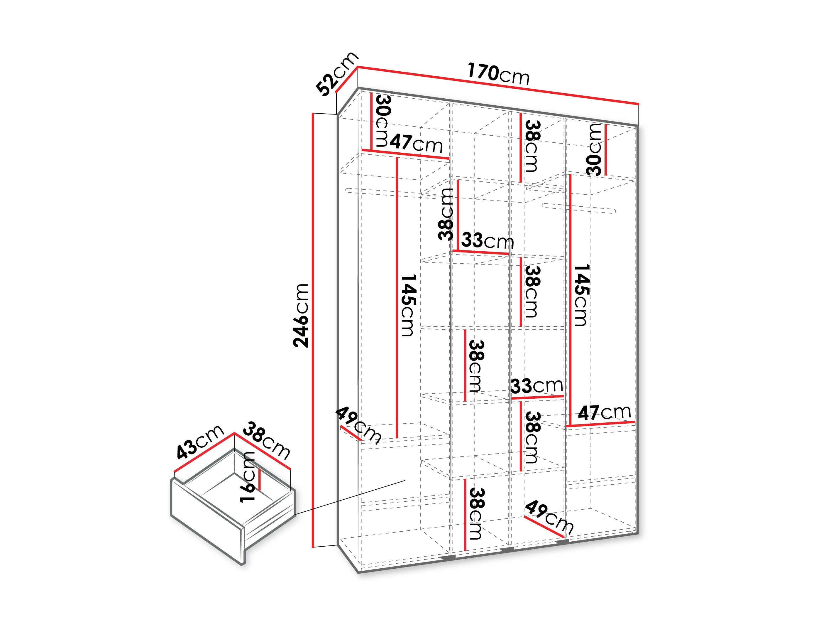 Шкаф Hartford 574 (Белый)