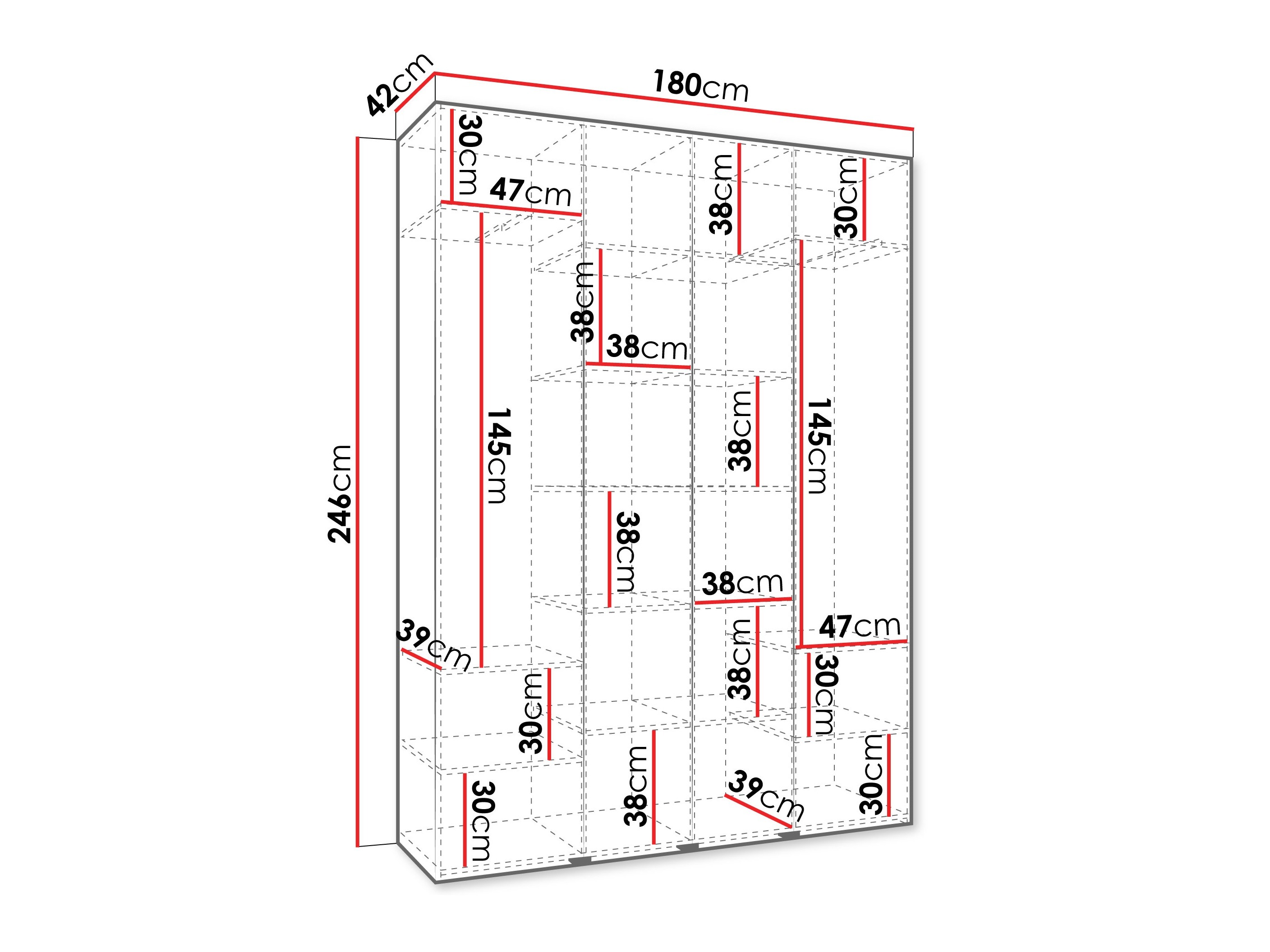 Шкаф Hartford 574 (Белый)