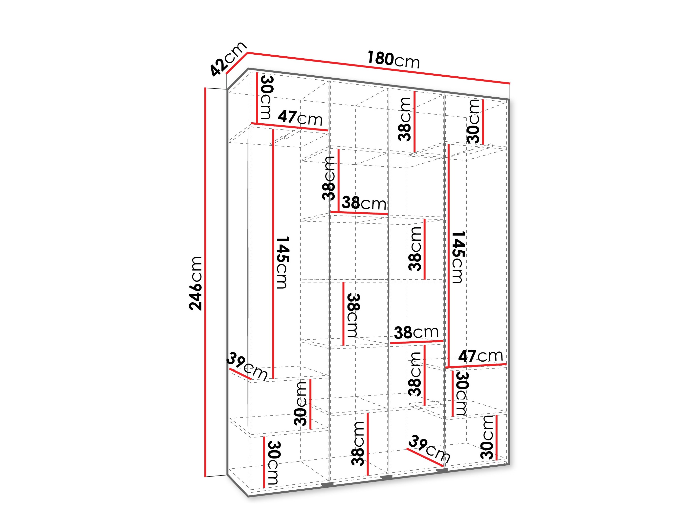 Шкаф Hartford 574 (Белый)