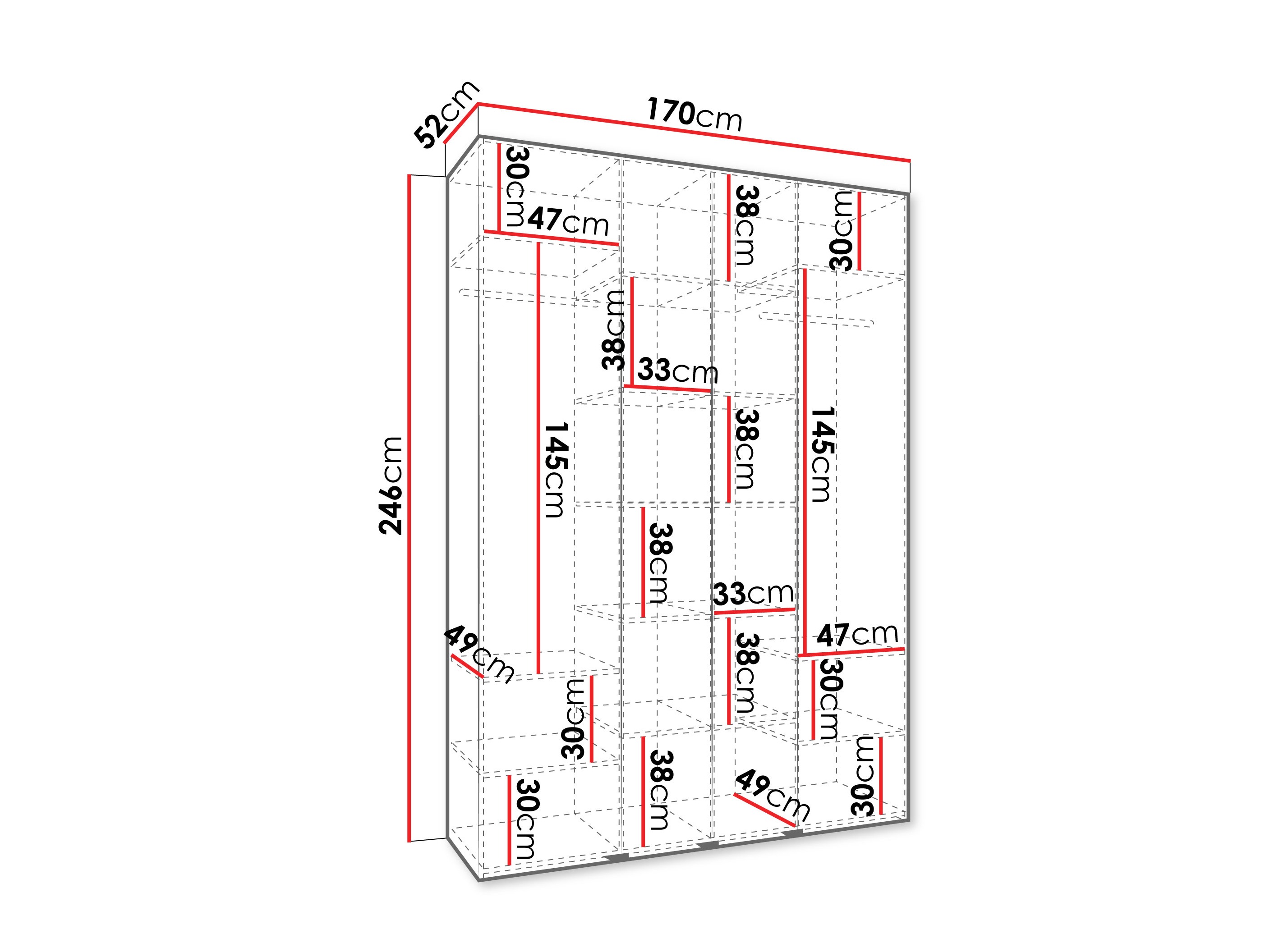 Skapis Hartford 574 (Balts)