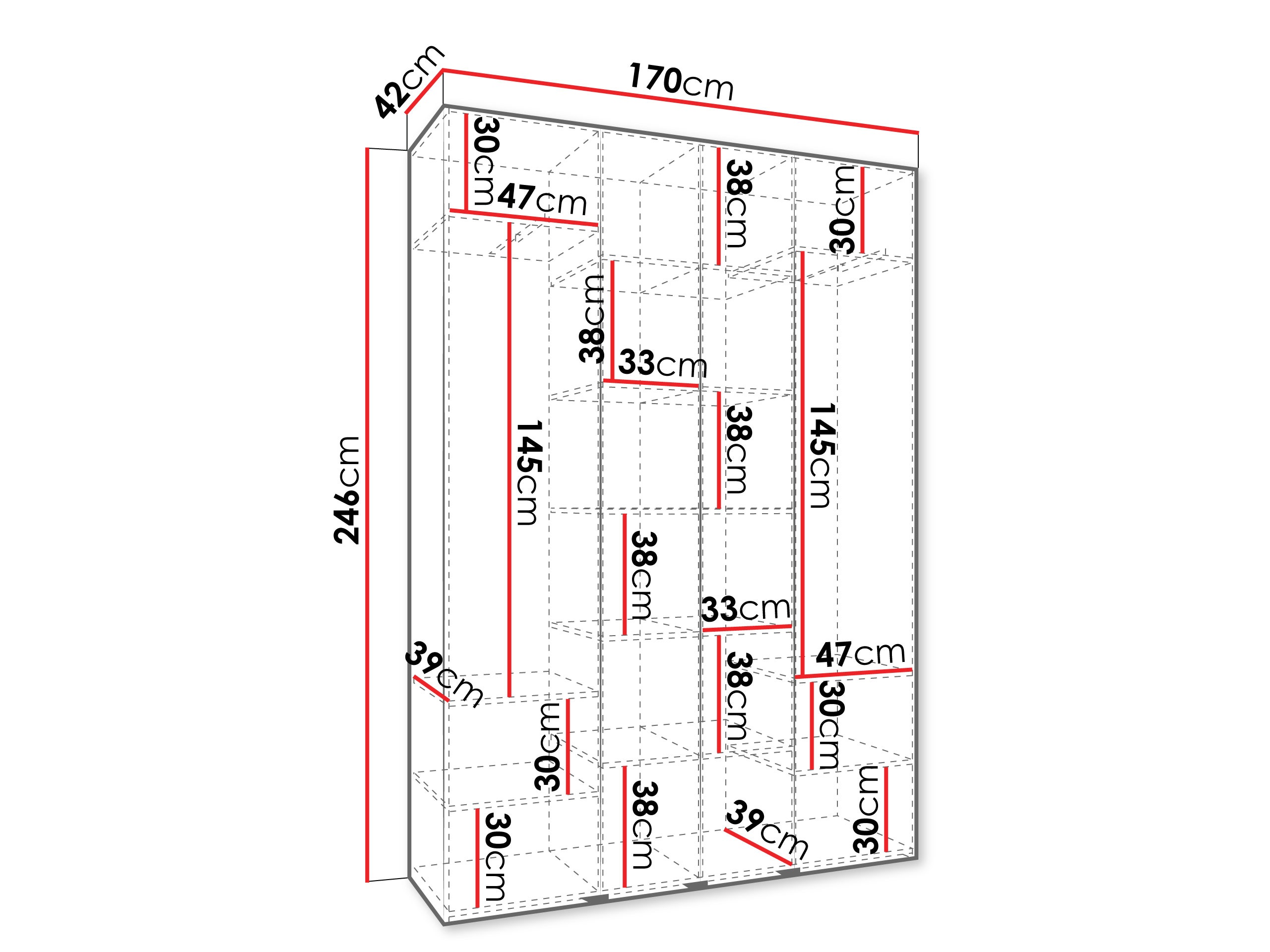 Skapis Hartford 574 (Balts)