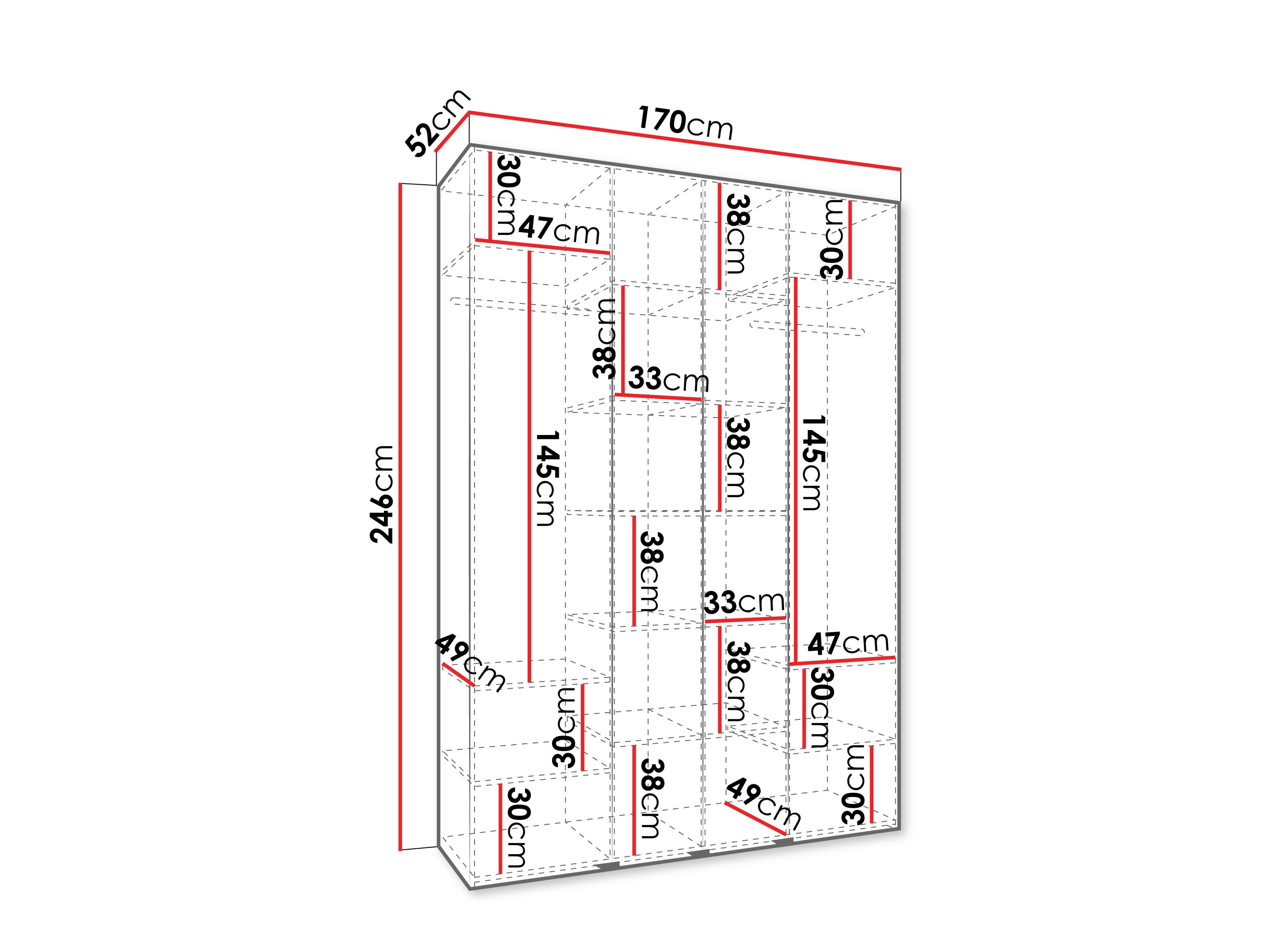 Skapis Hartford 574 (Balts)