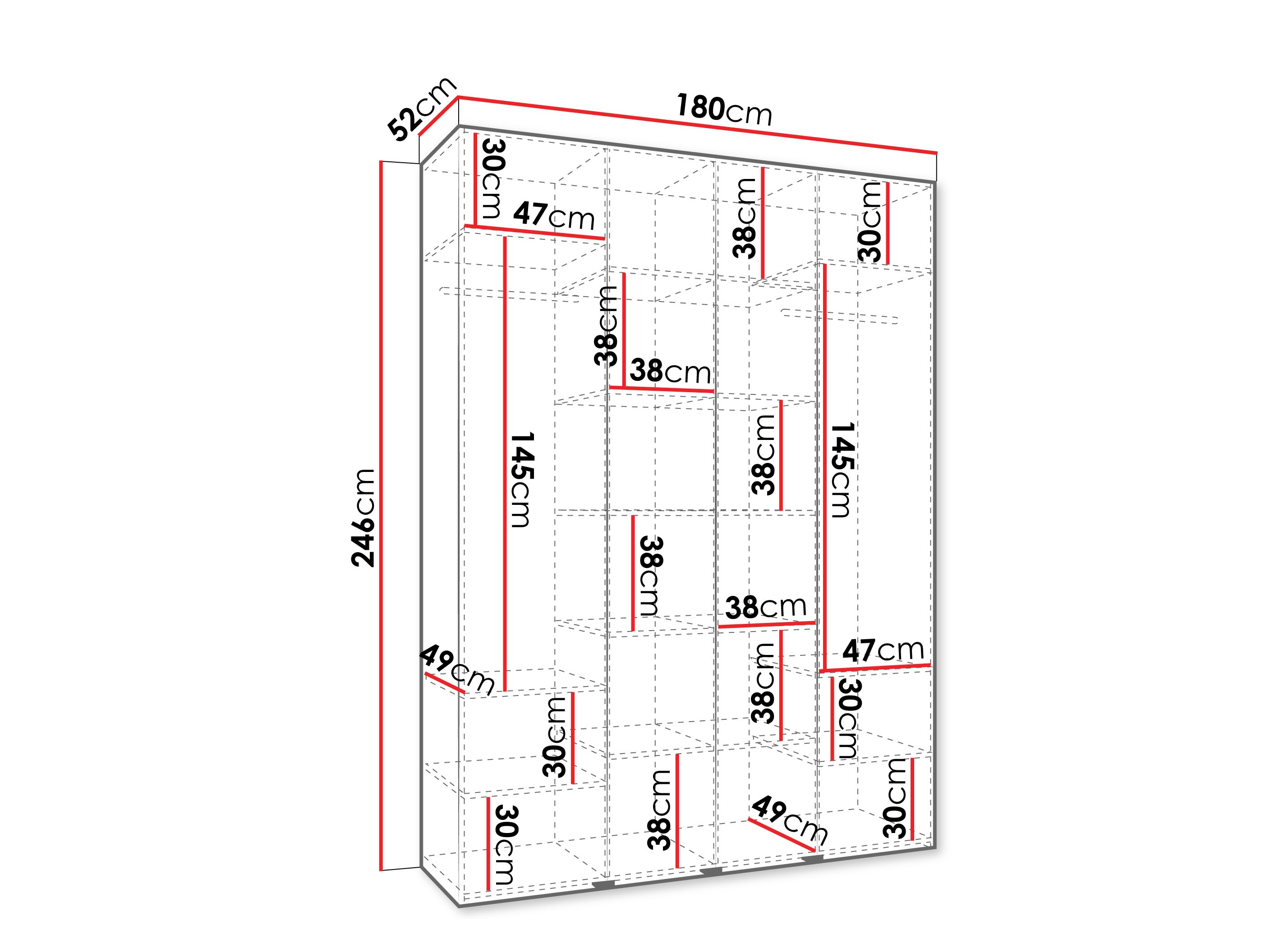 Skapis Hartford 574 (Balts)
