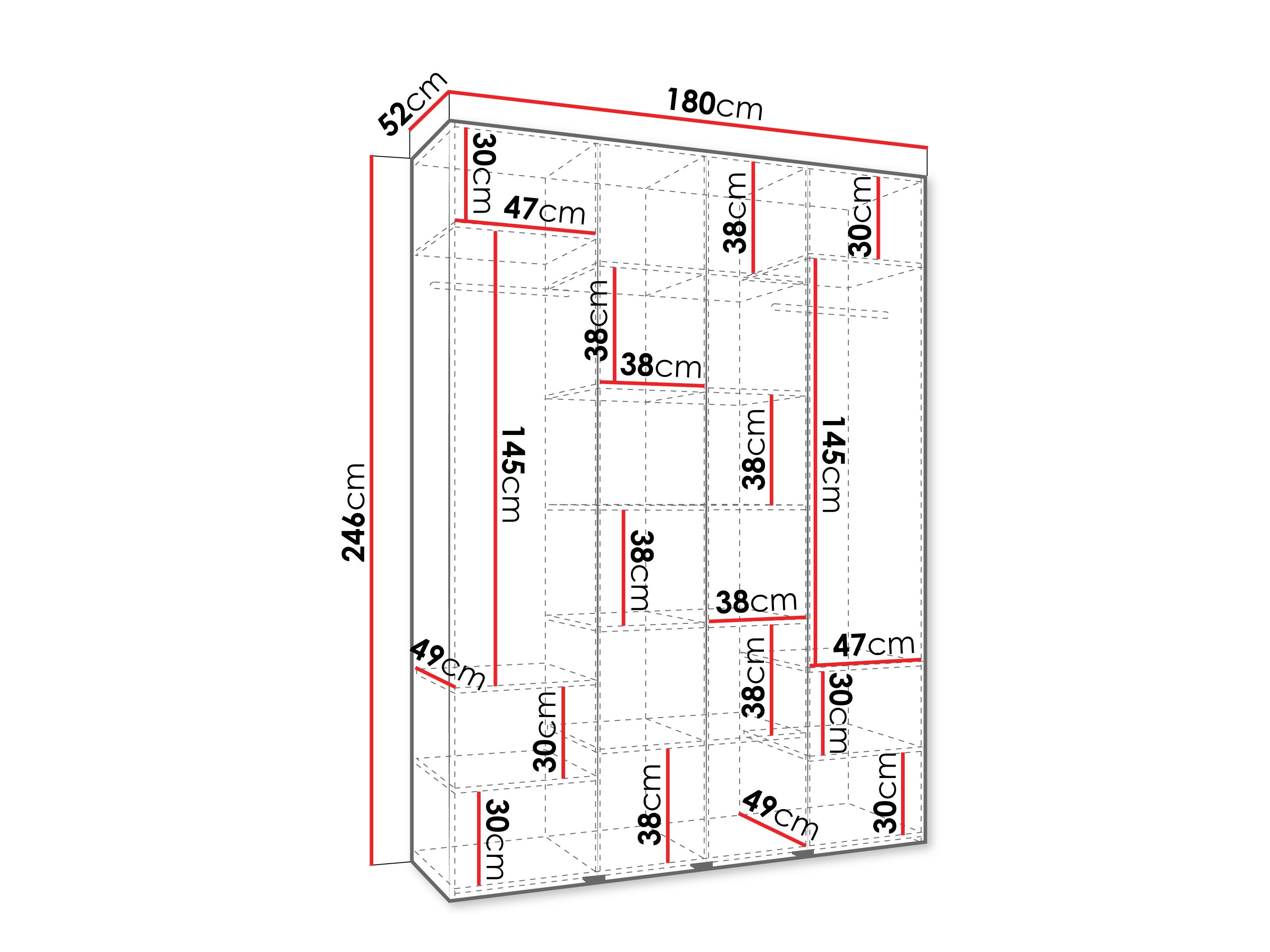 Skapis Hartford 574 (Balts)