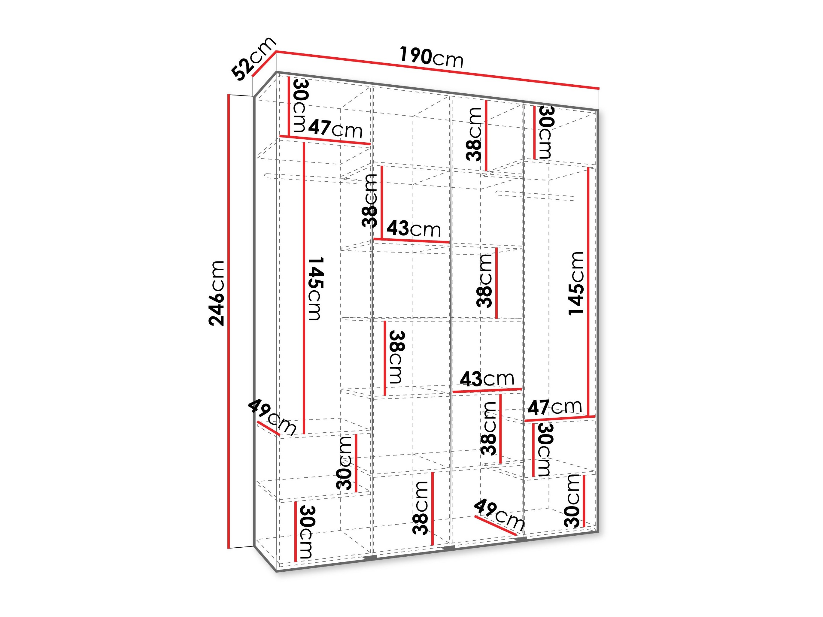 Skapis Hartford 574 (Balts)