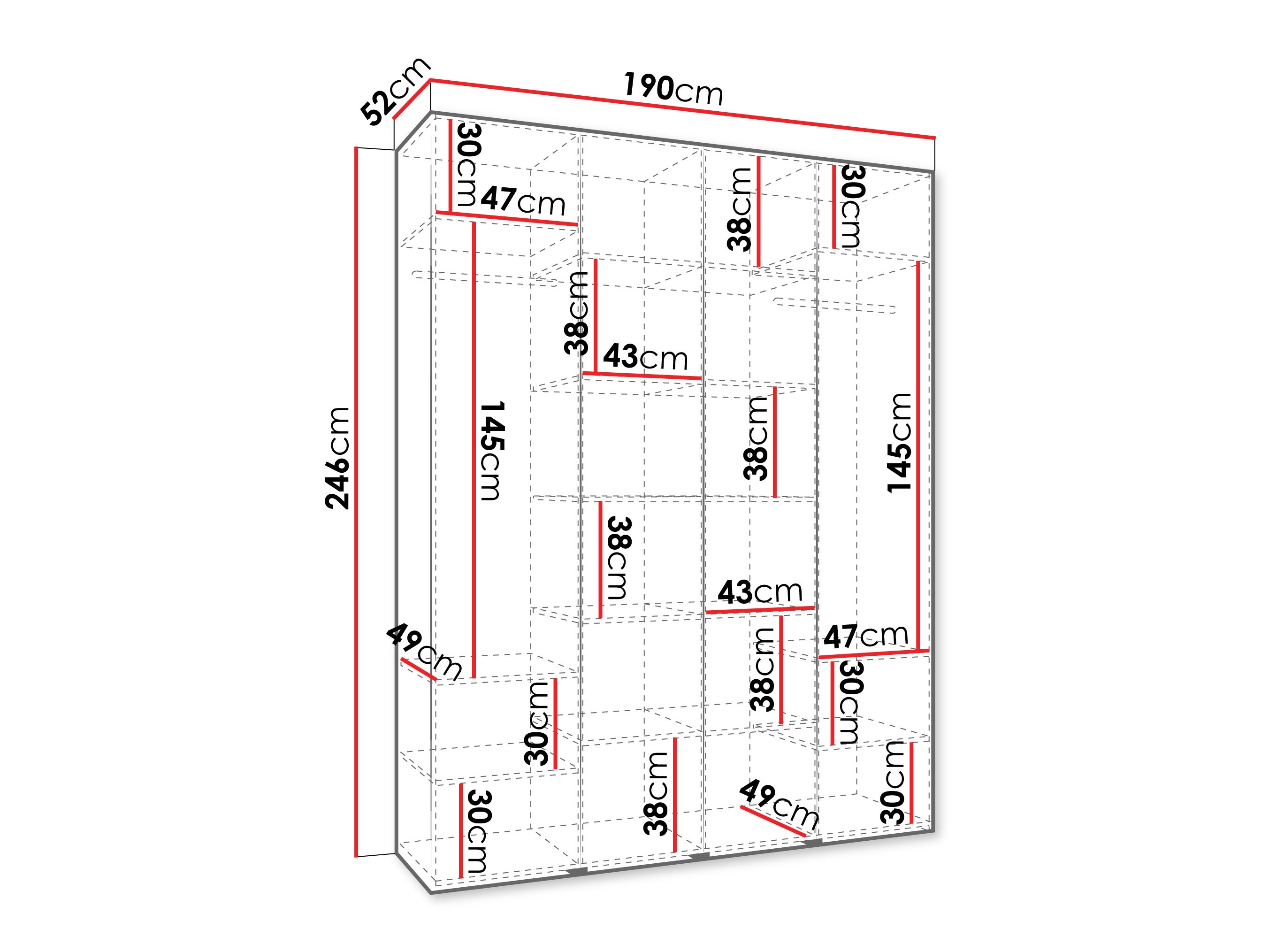 Skapis Hartford 574 (Balts)