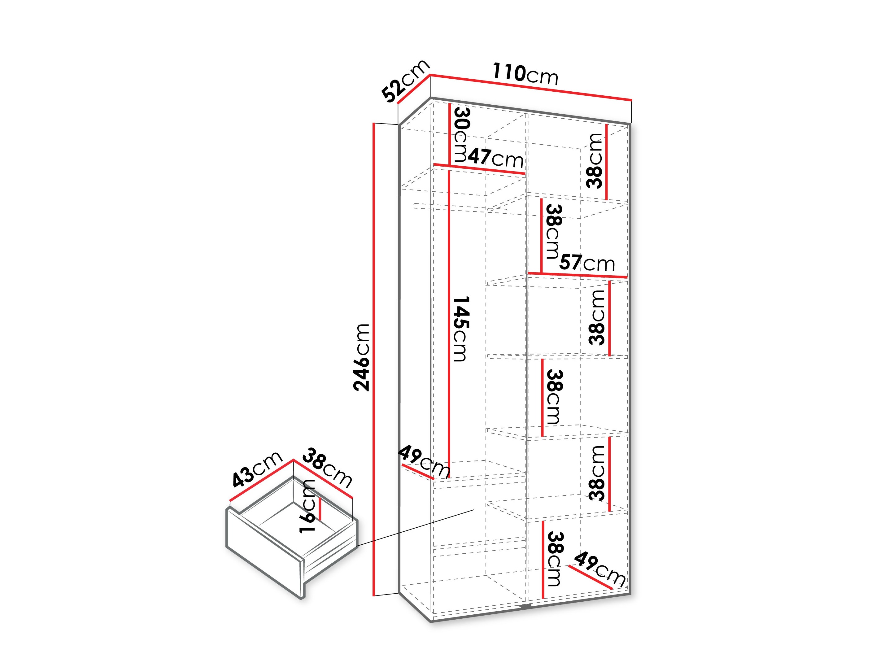 Шкаф Hartford 540 (Кашемир)