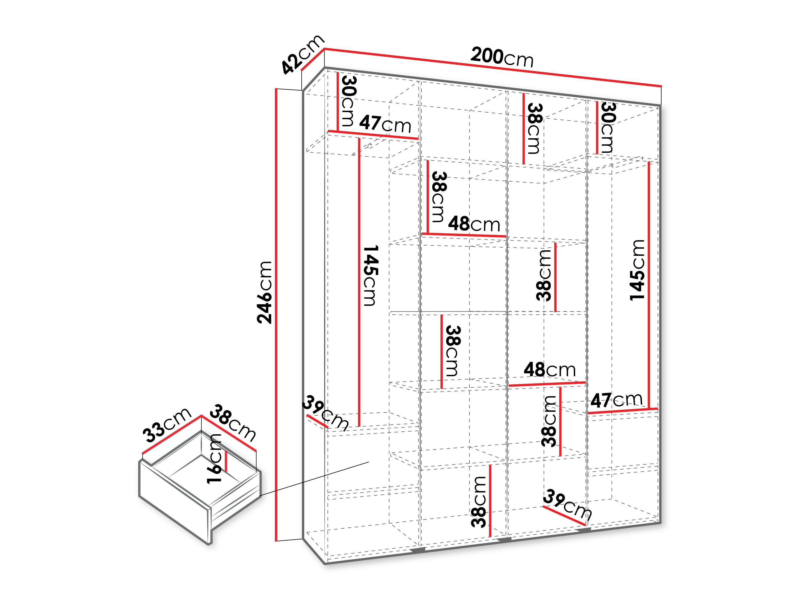 Шкаф Hartford 574 (Белый)