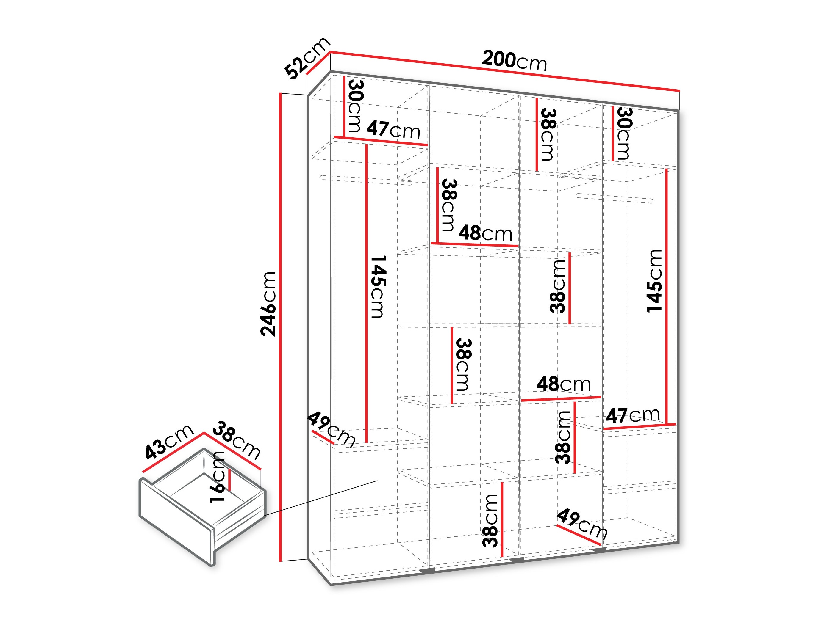 Шкаф Hartford 574 (Белый)