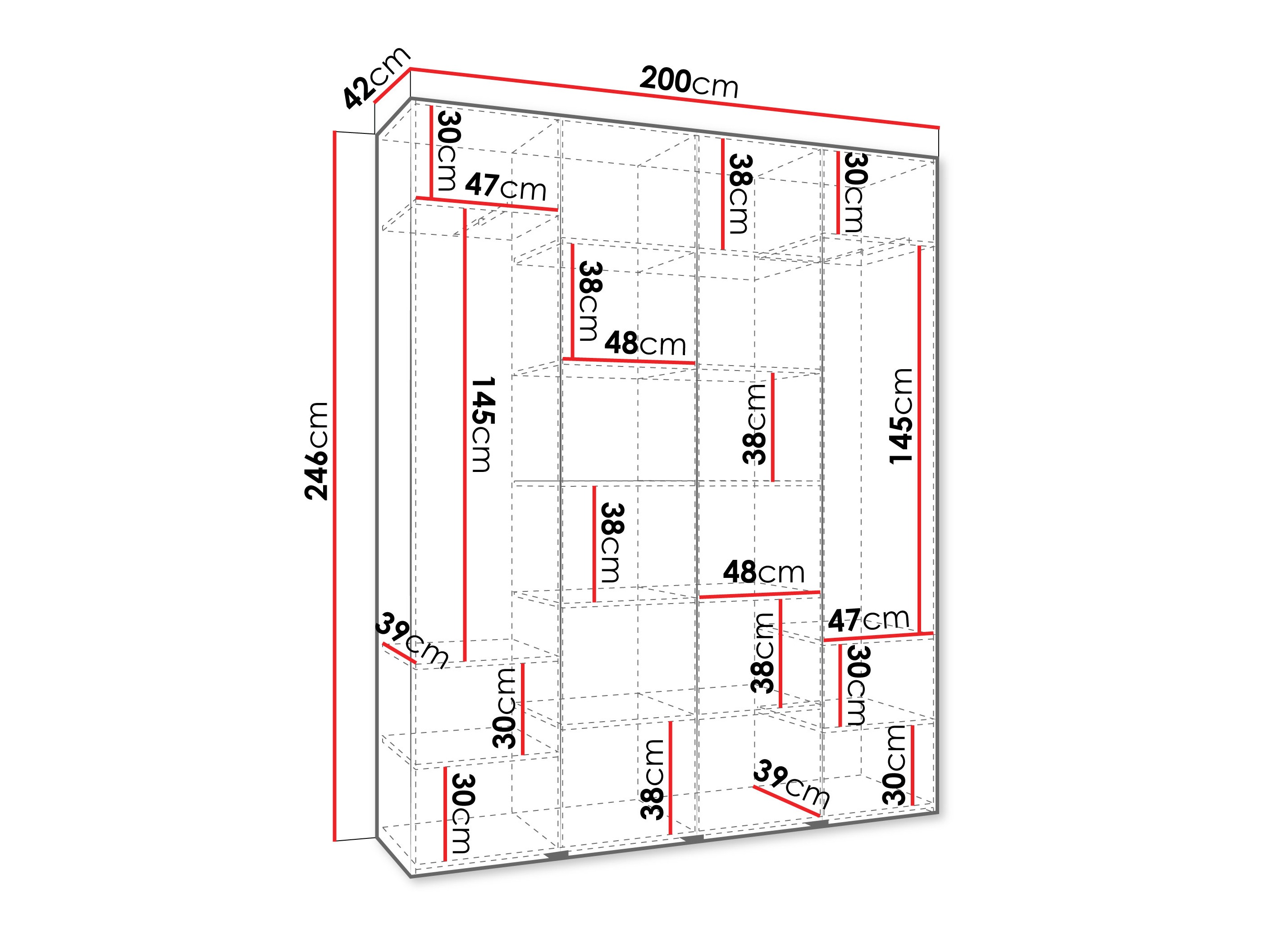 Skapis Hartford 574 (Balts)