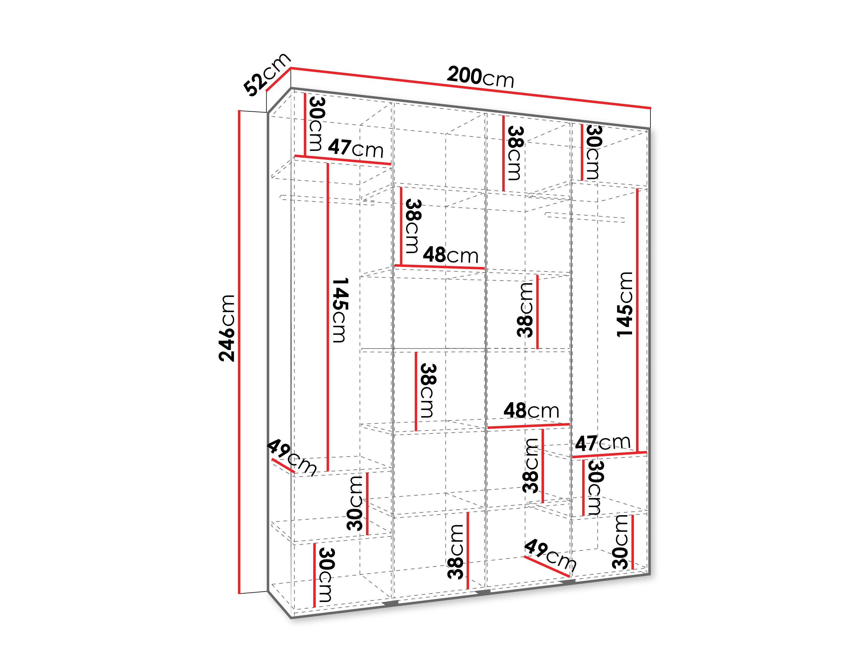 Skapis Hartford 574 (Balts)