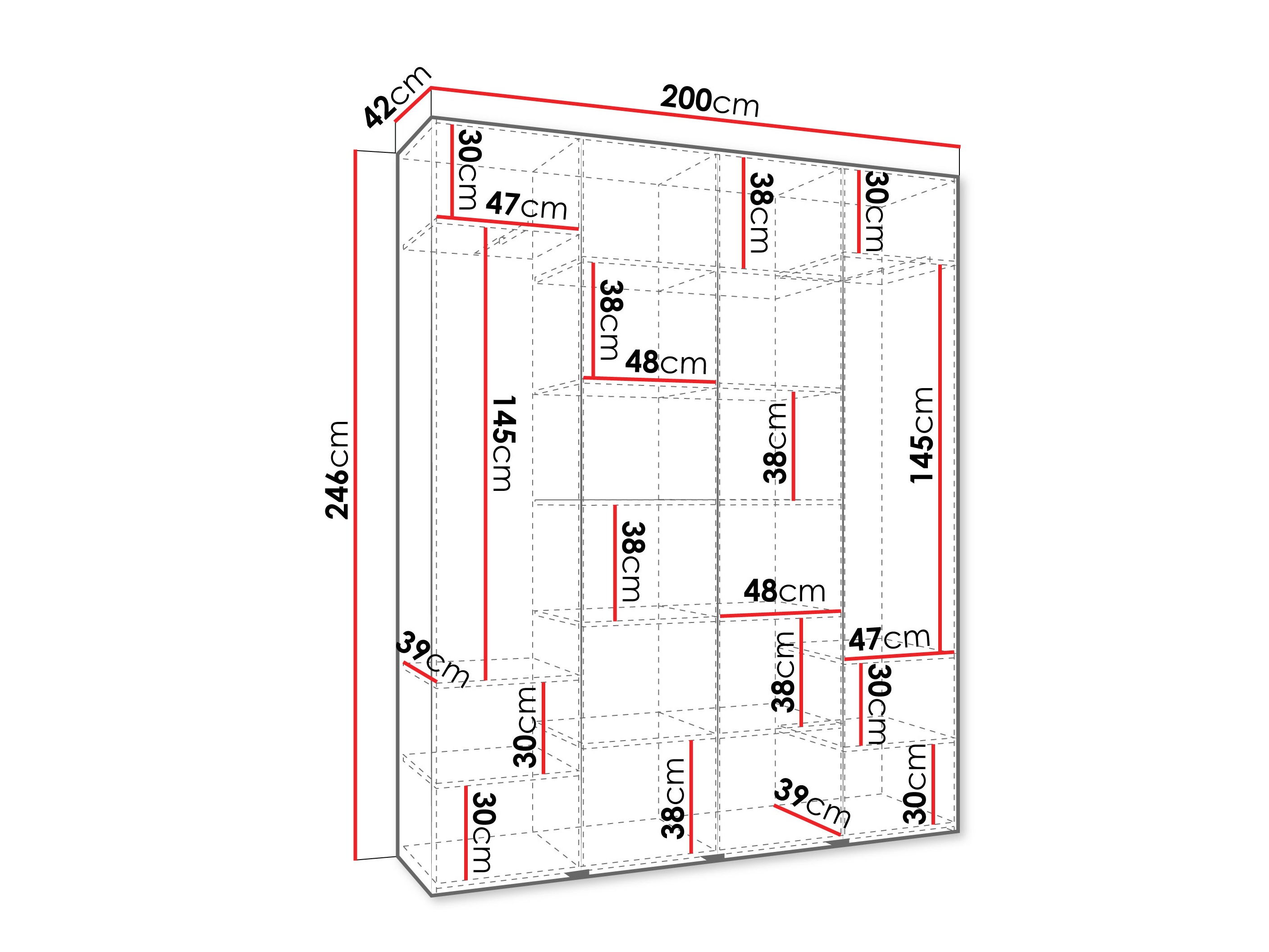 Skapis Hartford 574 (Balts)