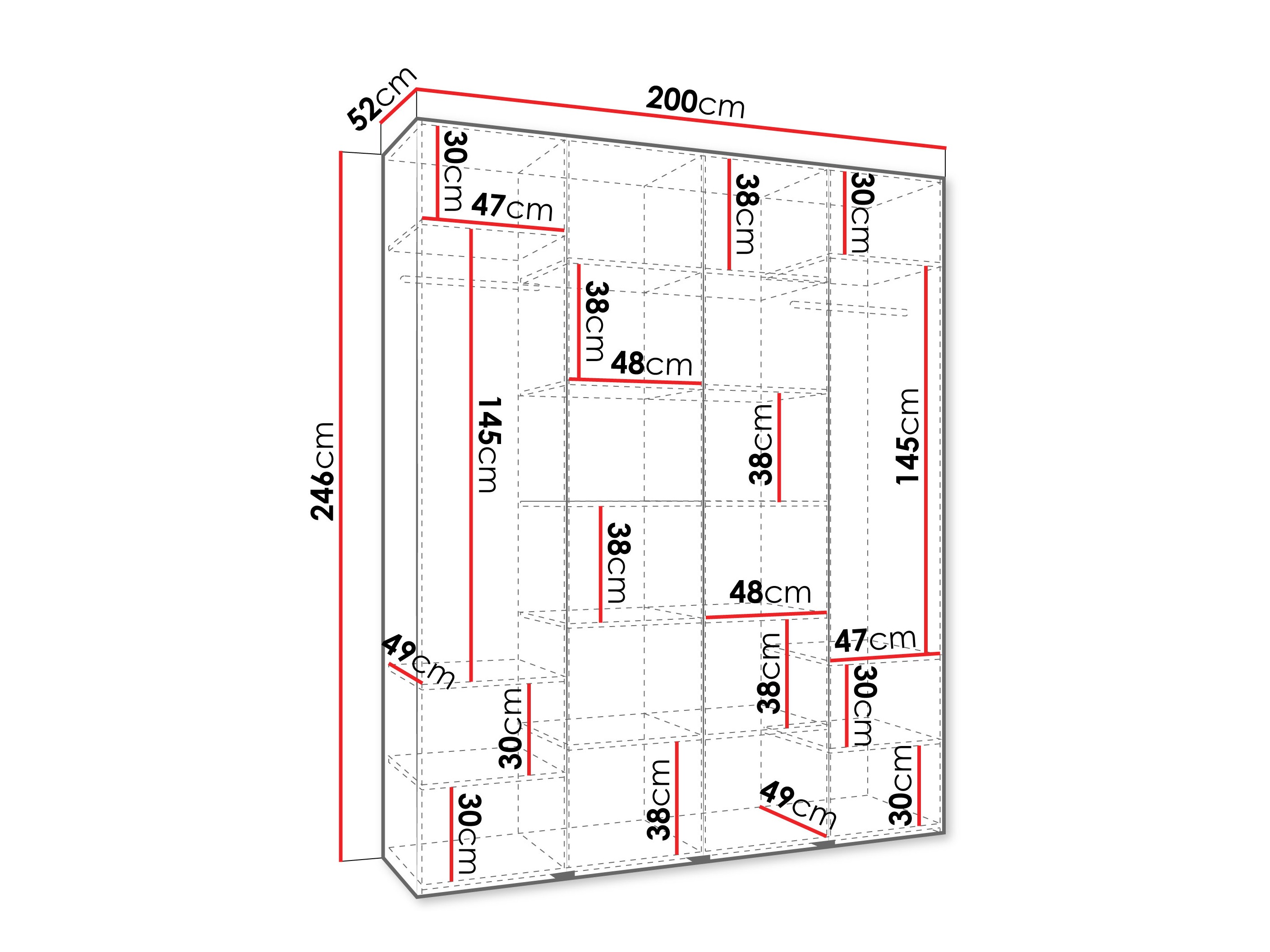 Skapis Hartford 574 (Balts)