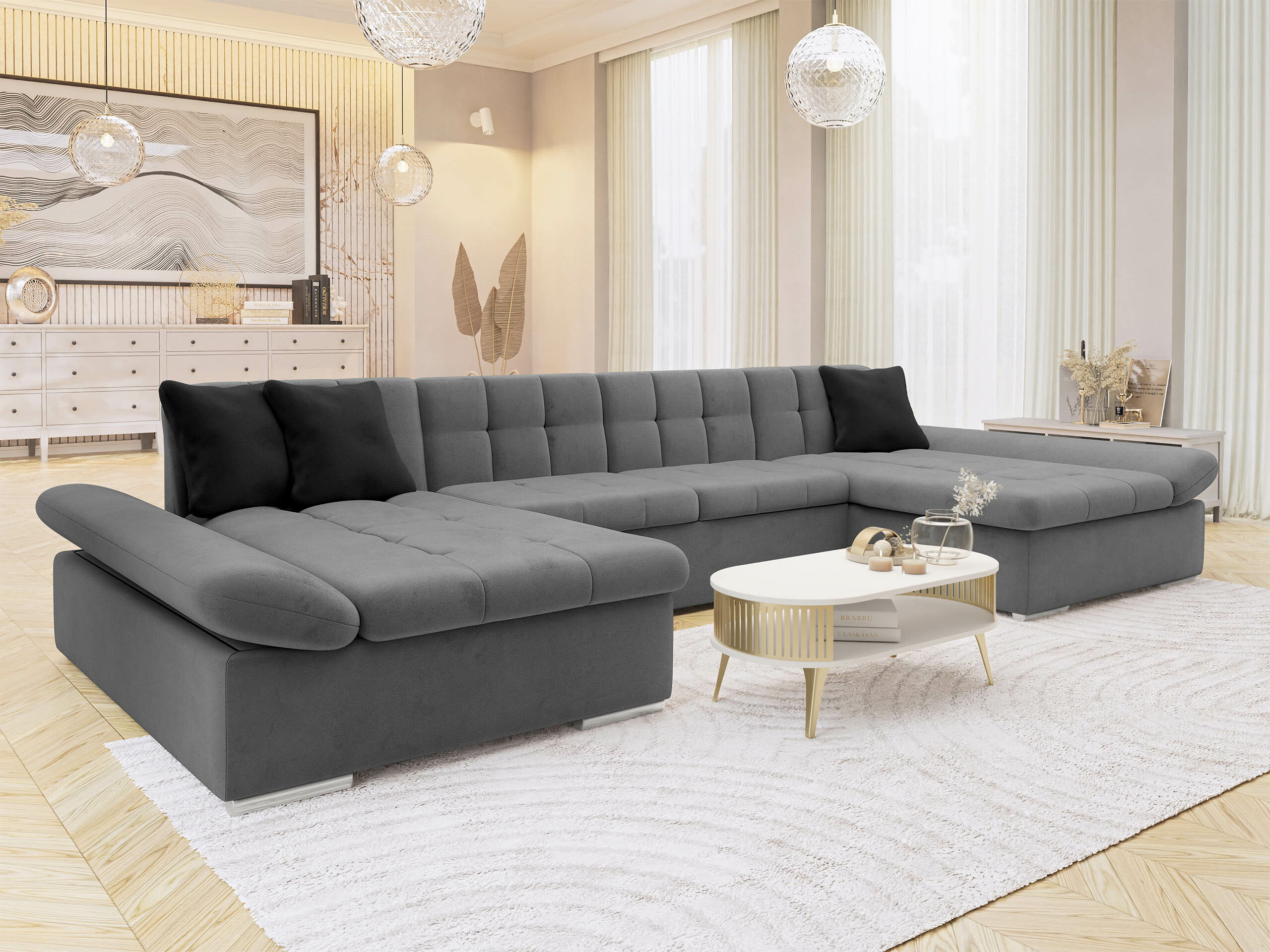 Stūra dīvāns Comfivo Ficus (Magic Velvet 2217 + Magic Velvet 2219)