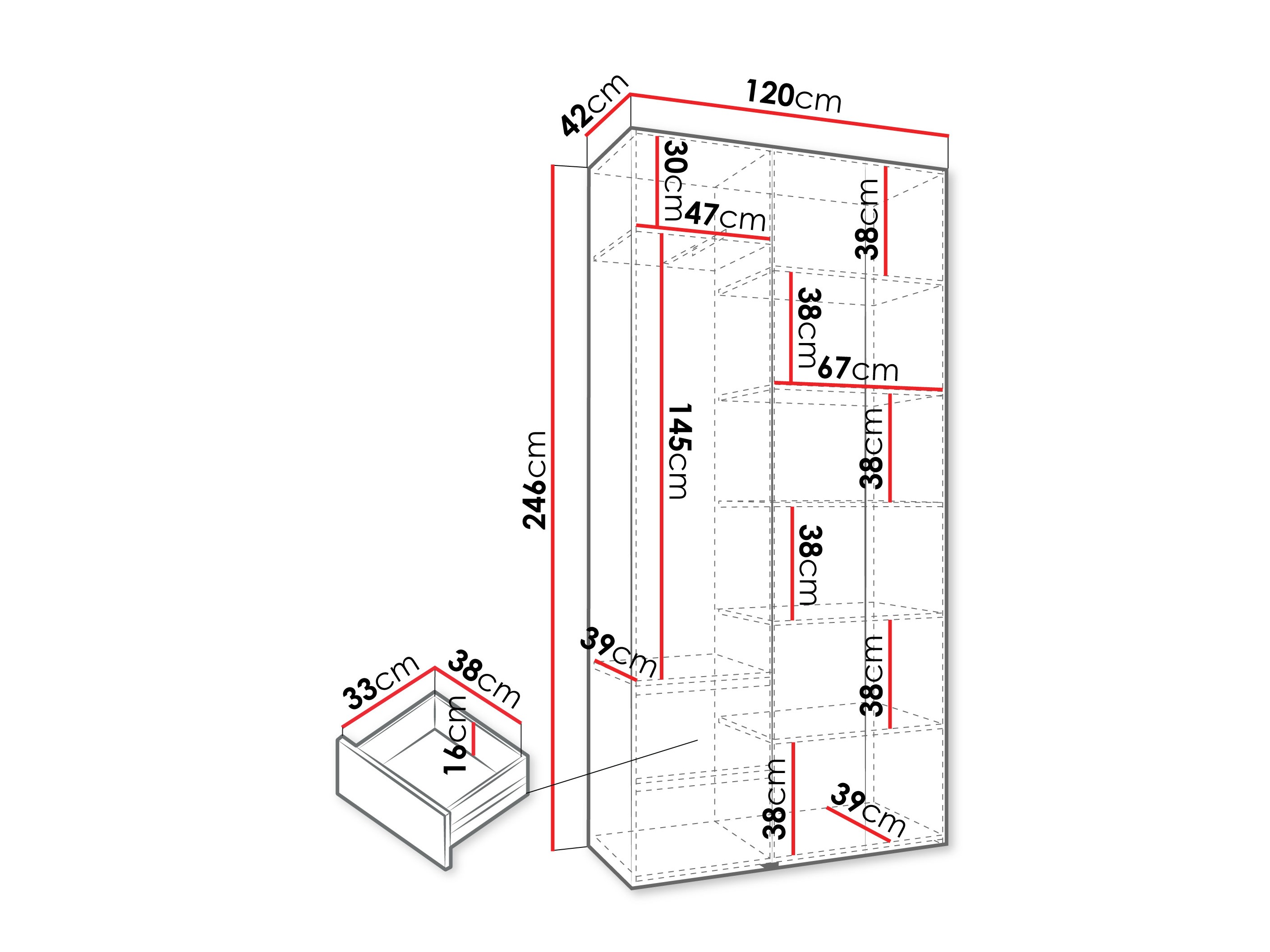 Шкаф Hartford 544 (Белый)
