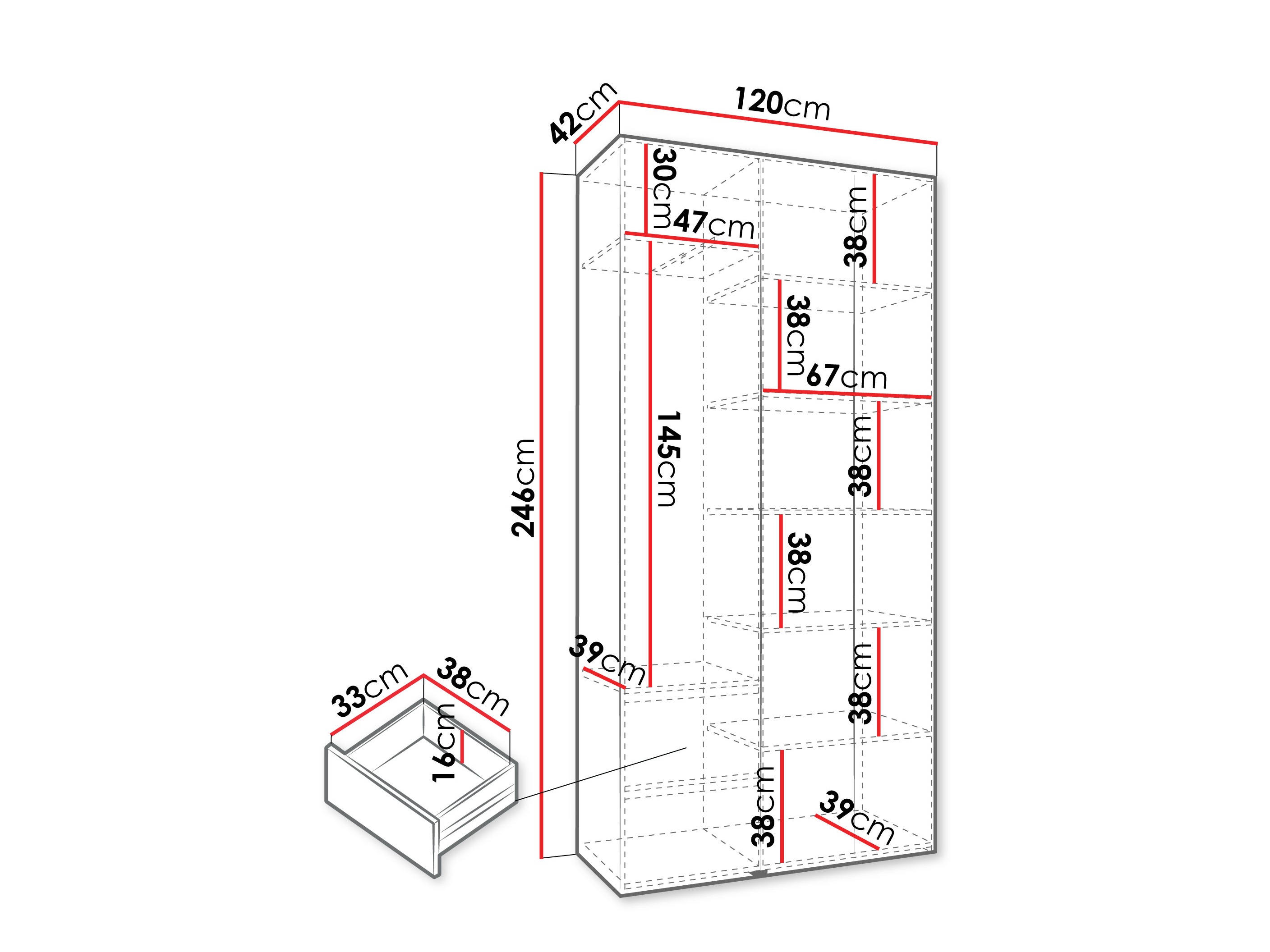 Шкаф Hartford 544 (Белый)