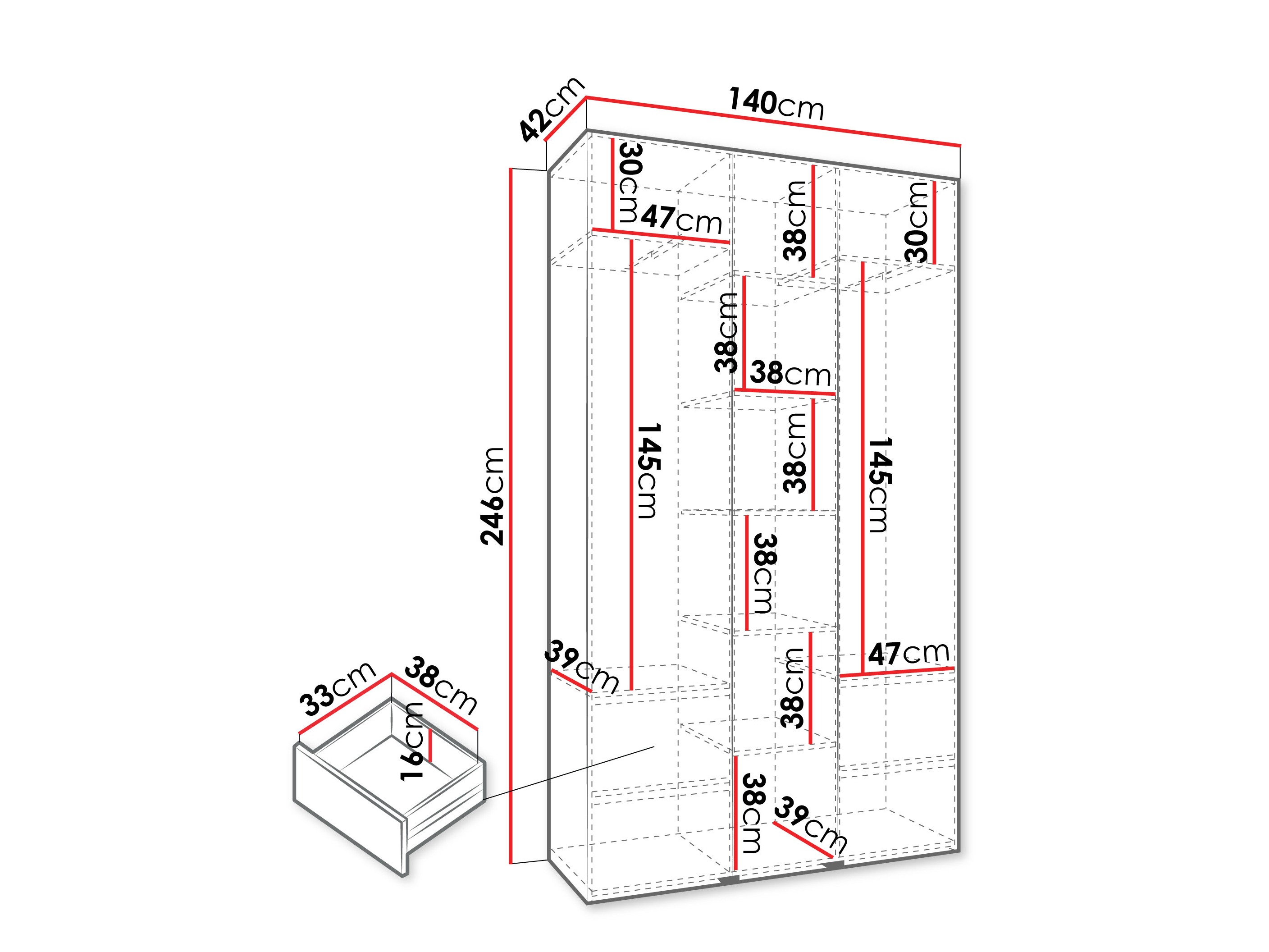 Шкаф Hartford 544 (Белый)
