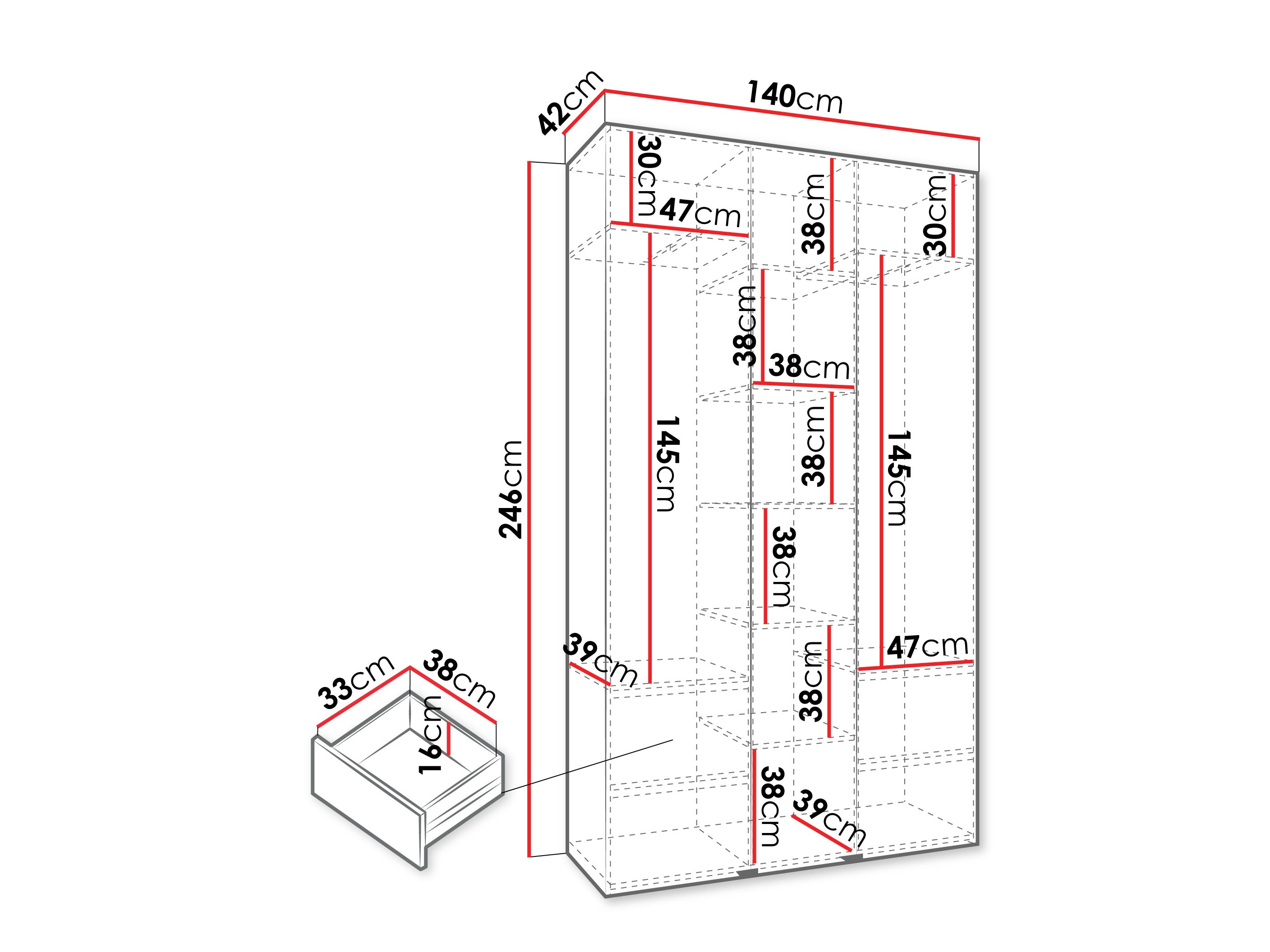 Шкаф Hartford 544 (Белый)