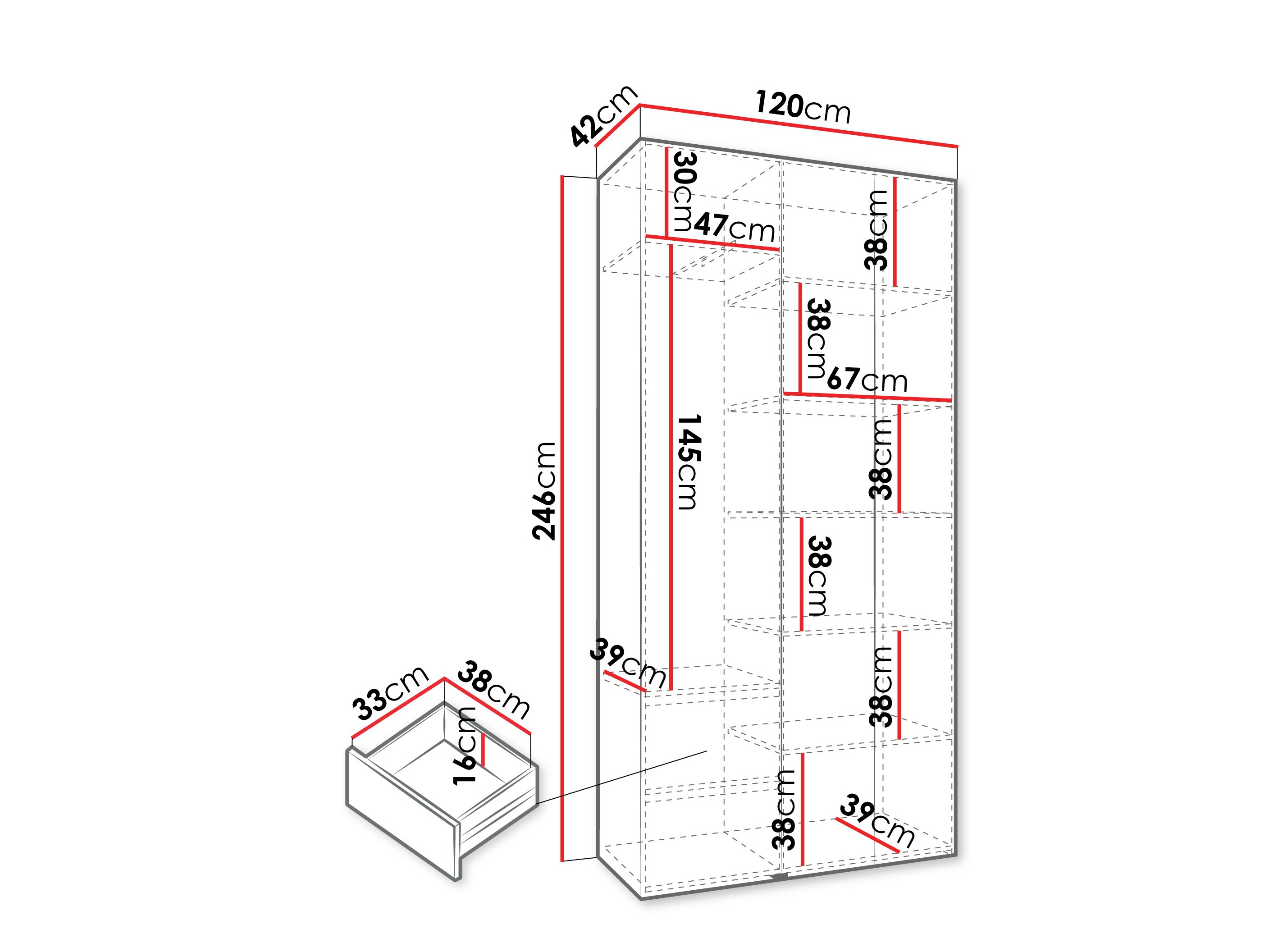 Шкаф Hartford 544 (Кашемир)