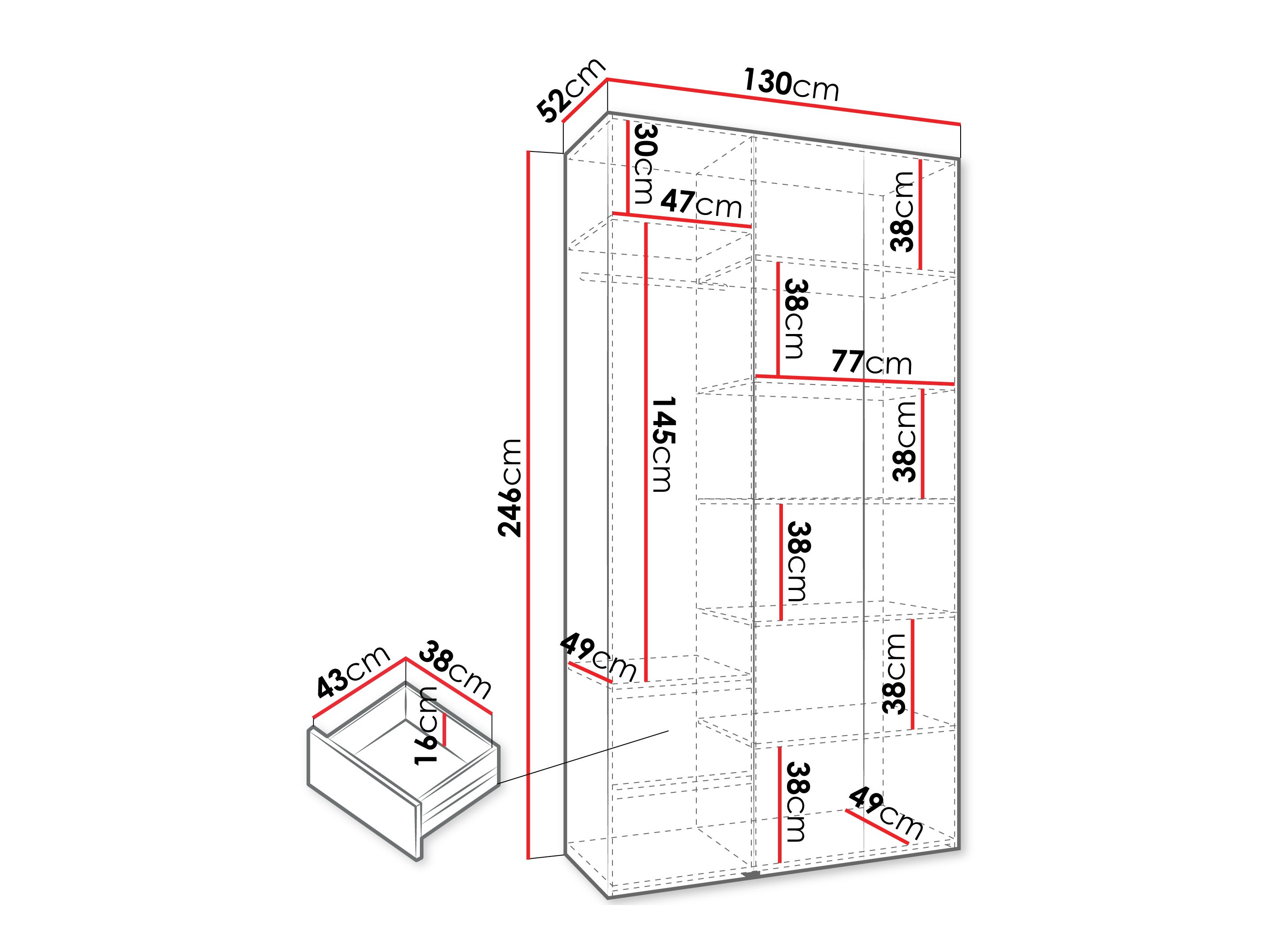 Шкаф Hartford 544 (Кашемир)