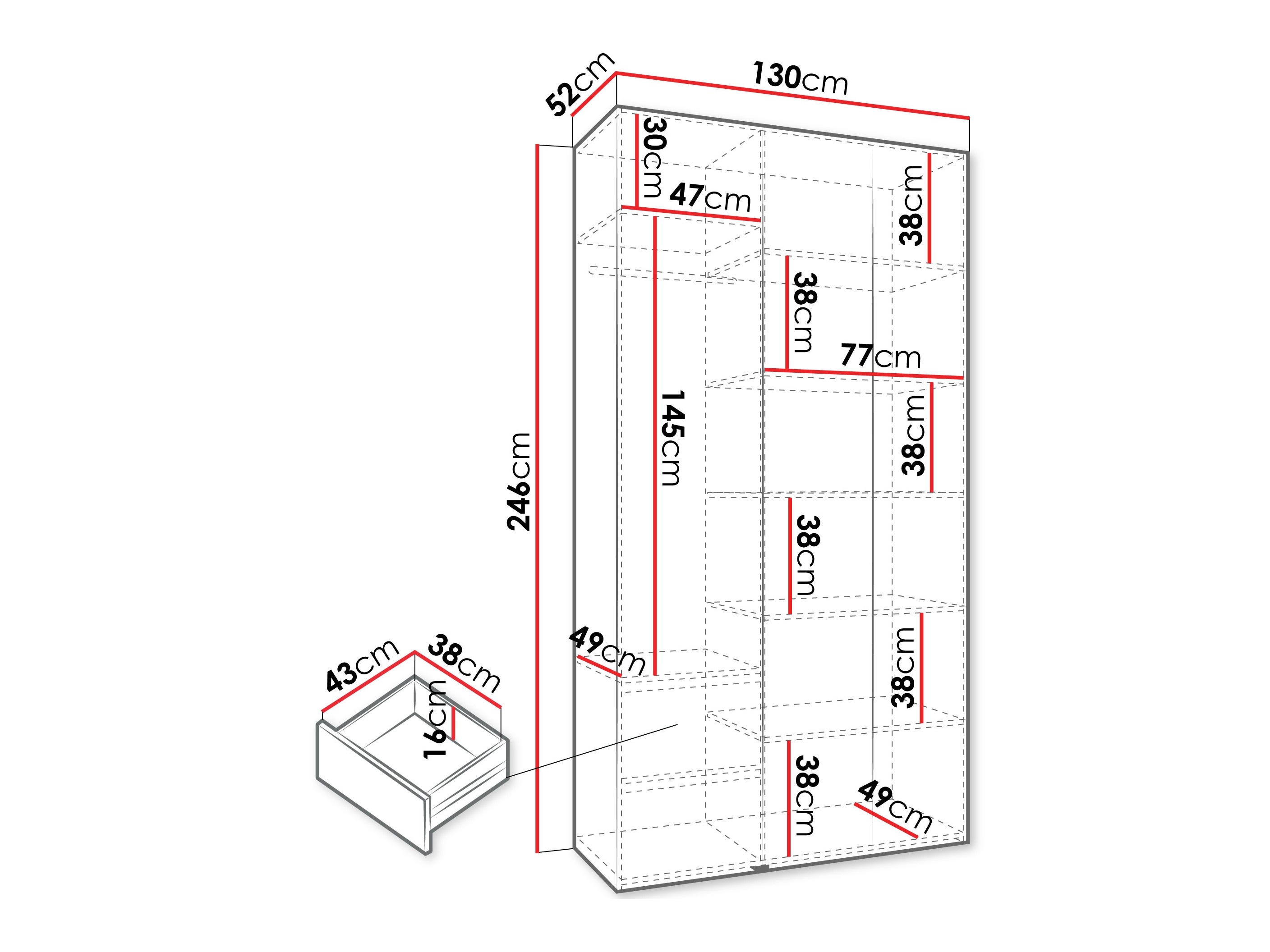 Шкаф Hartford 544 (Кашемир)
