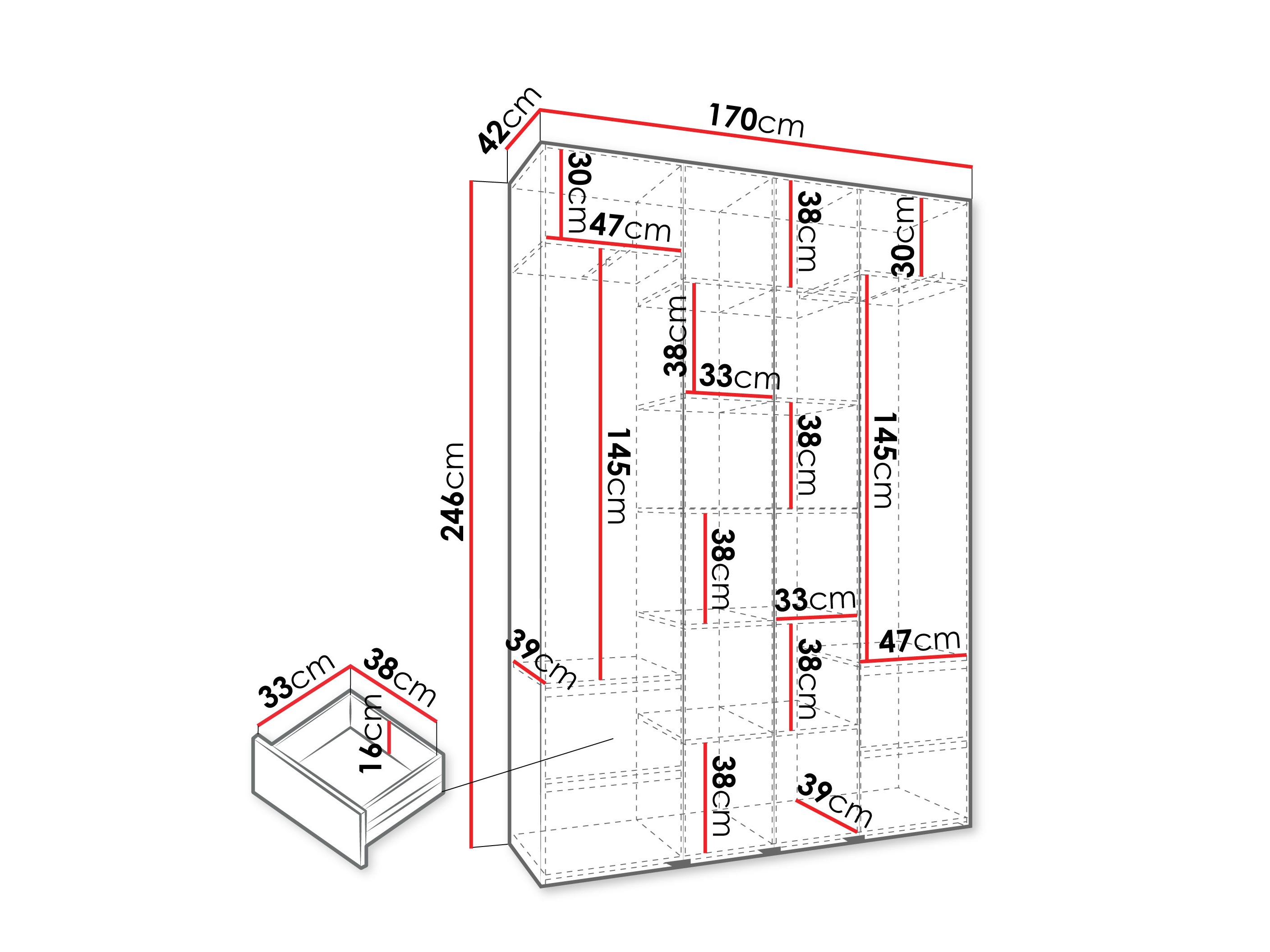Шкаф Hartford 554 (Кашемир)