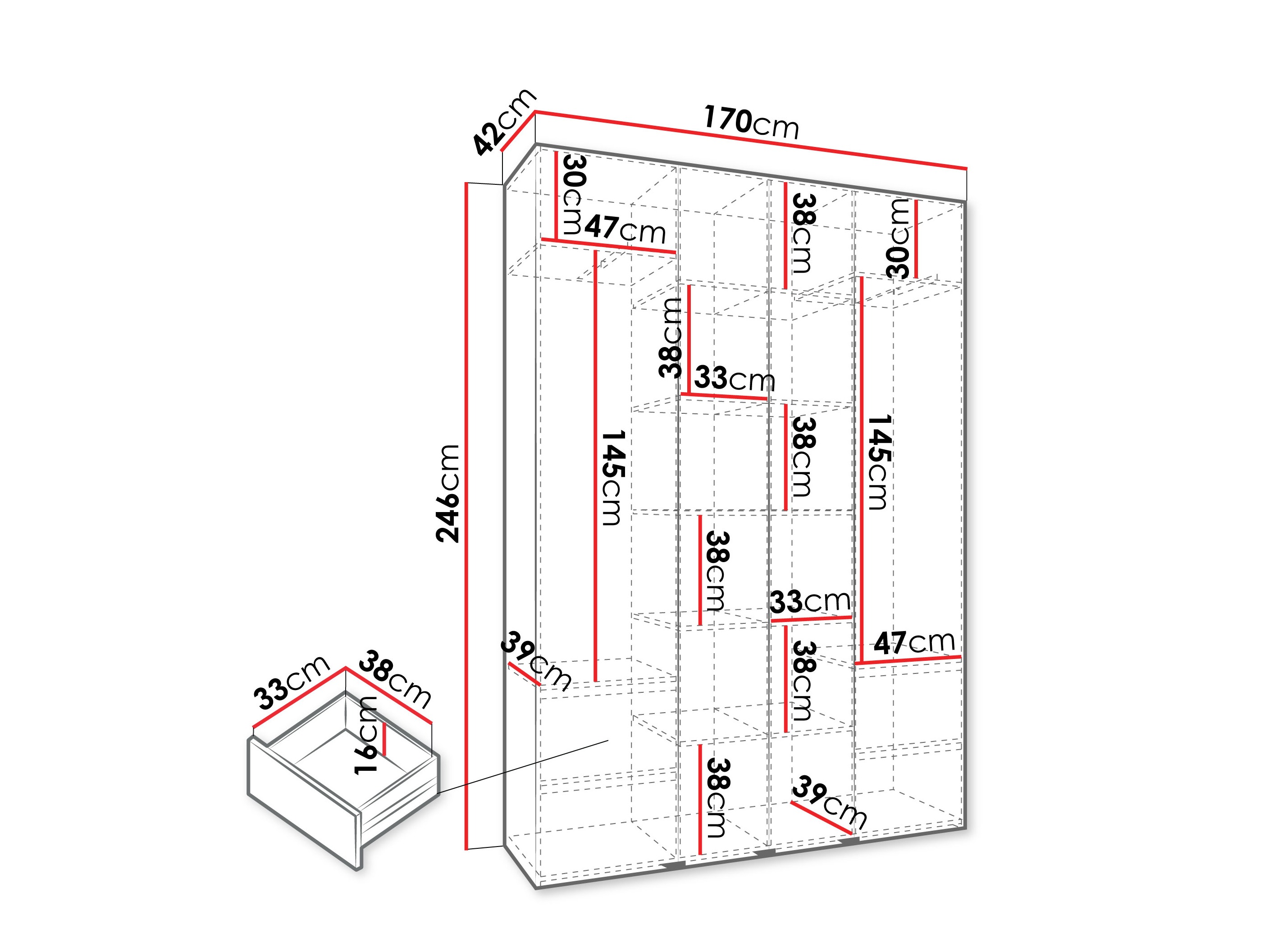 Шкаф Hartford 554 (Кашемир)