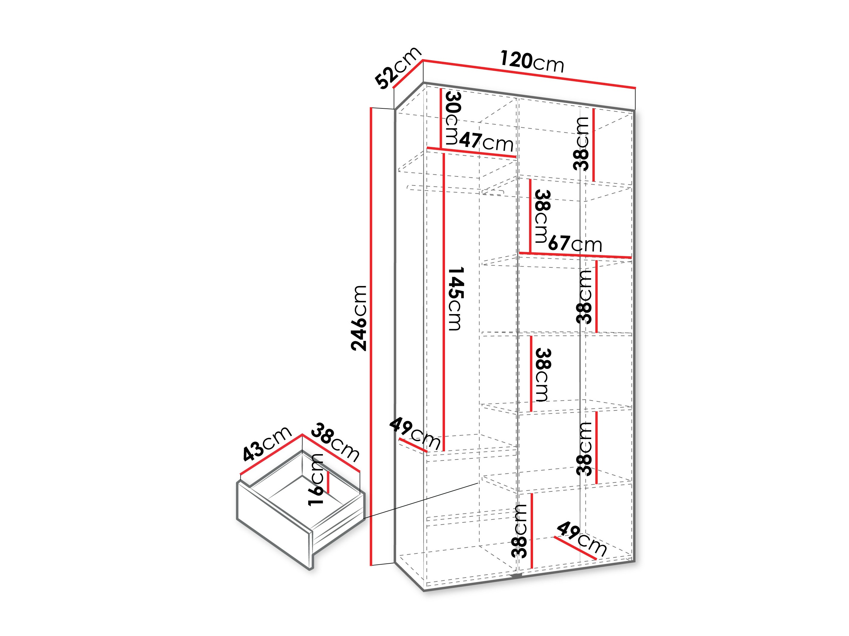 Skapis Hartford 544 (Kašmirs)