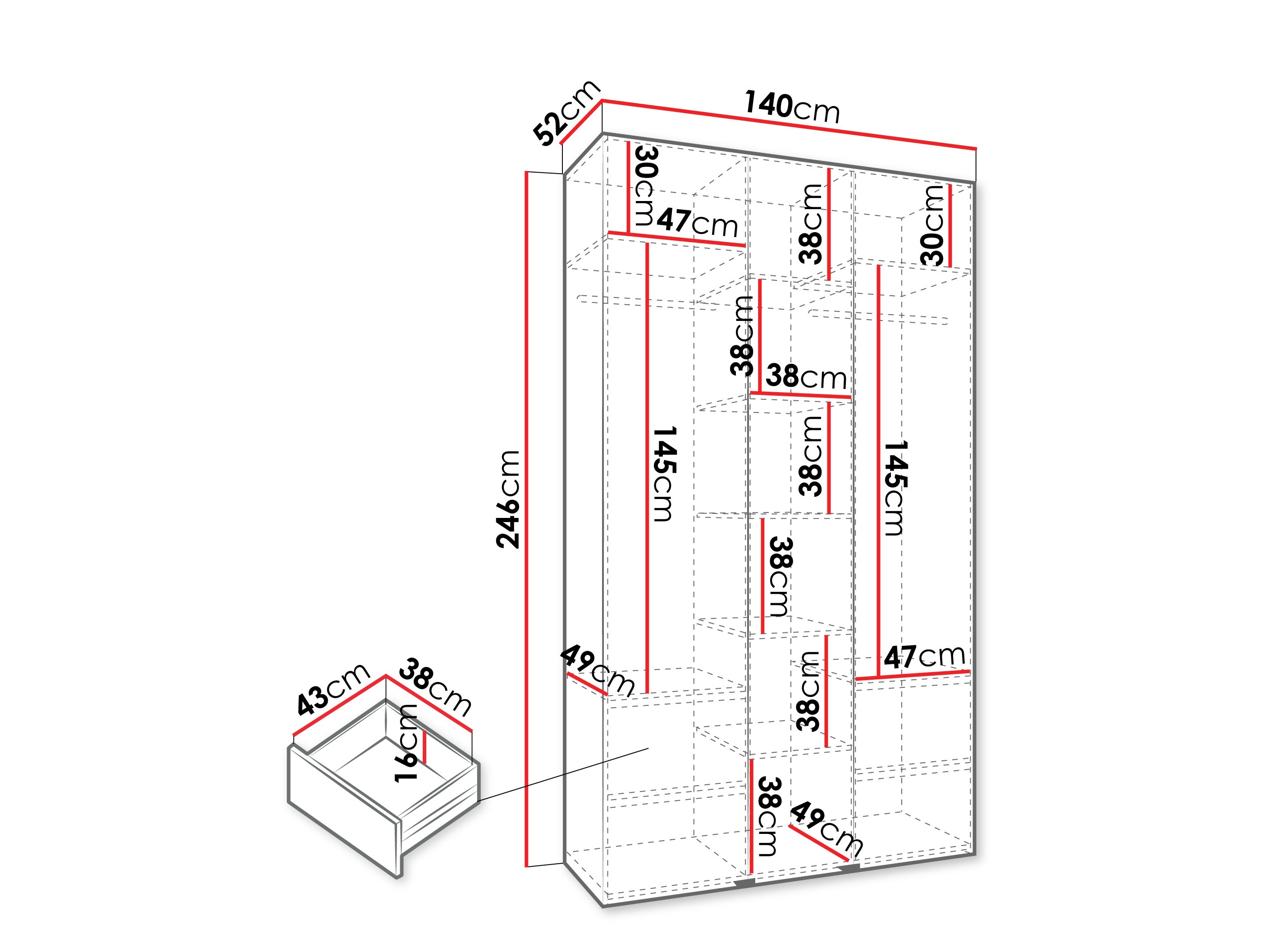 Skapis Hartford 544 (Kašmirs)