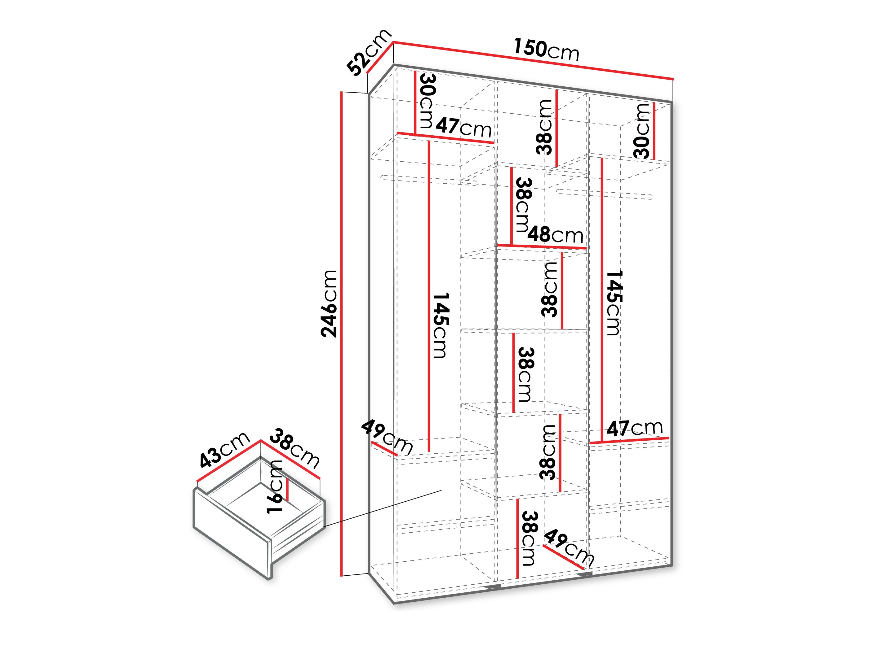 Skapis Hartford 544 (Kašmirs)