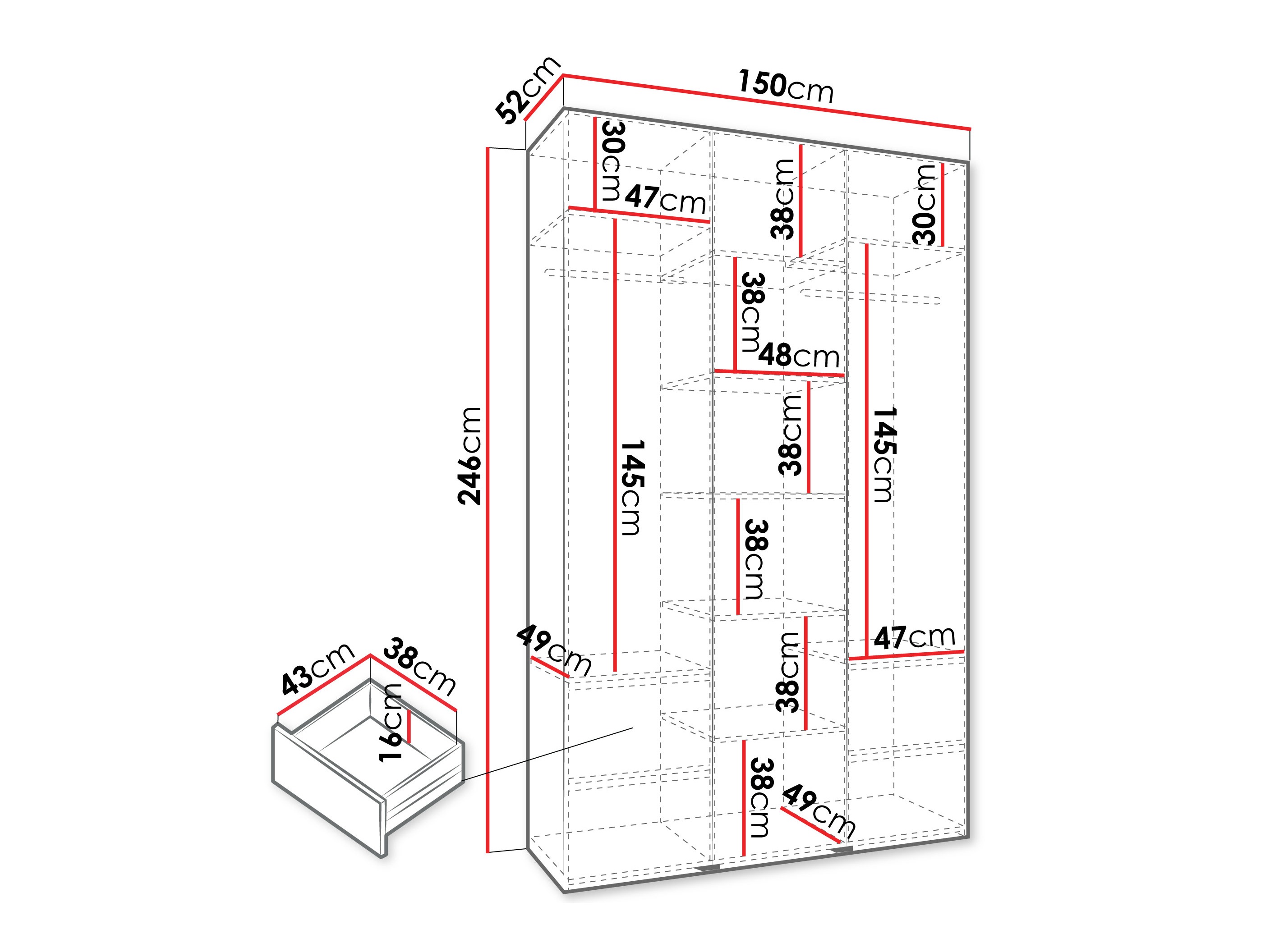 Skapis Hartford 544 (Kašmirs)