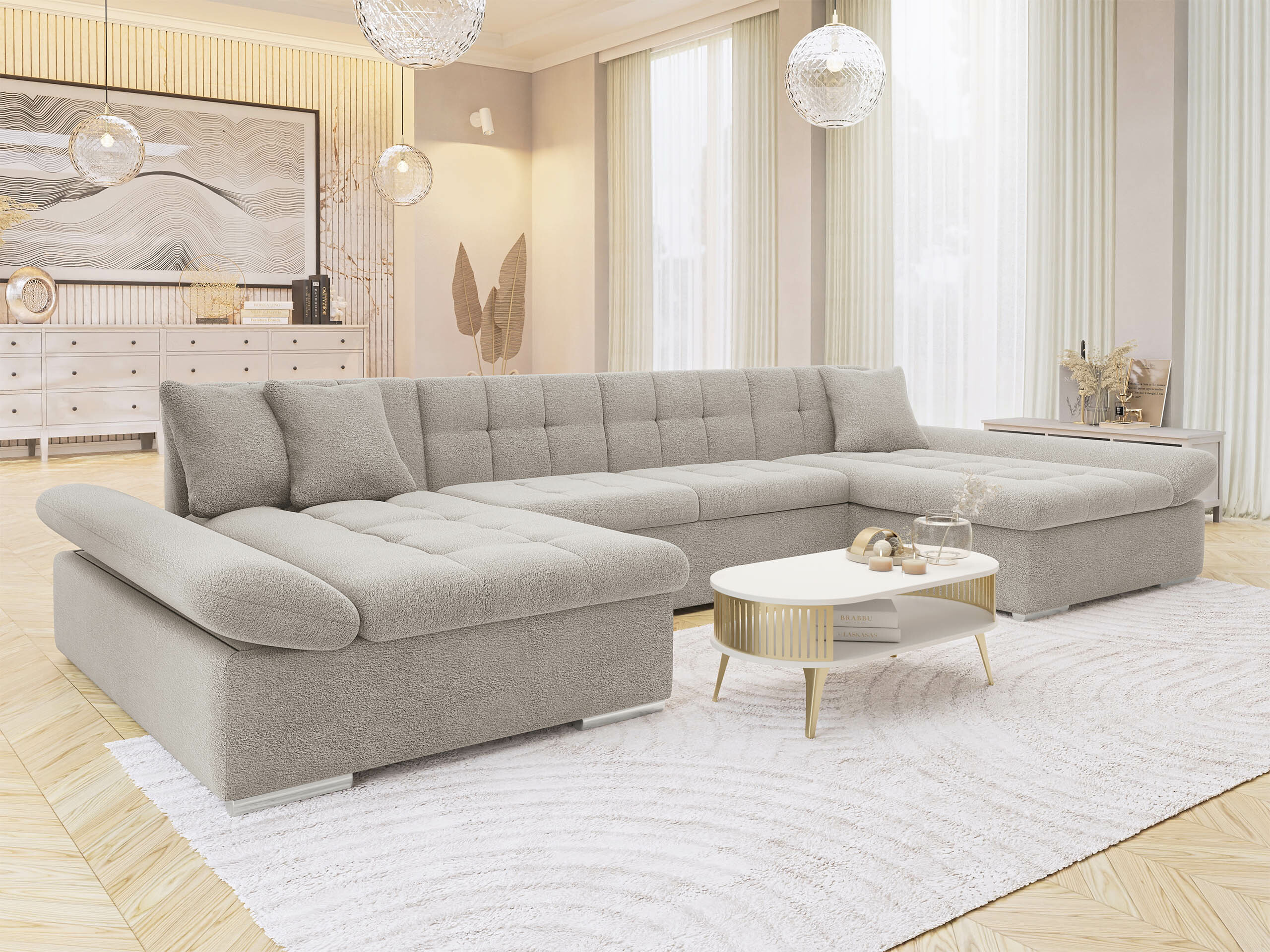 Stūra dīvāns Comfivo 155 (Velo 622)