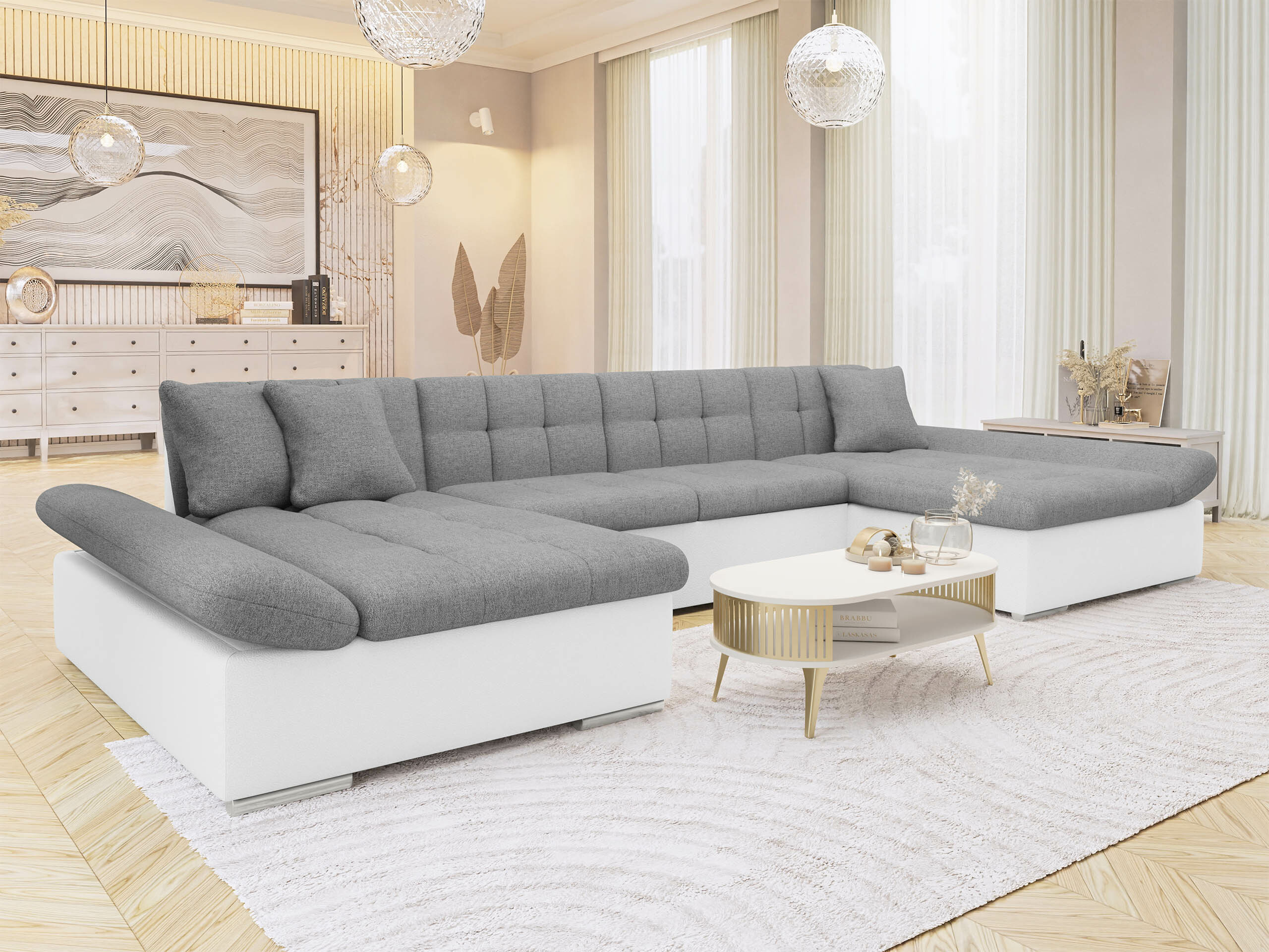 Stūra dīvāns Comfivo Ficus (Soft 017 + Soul 17)