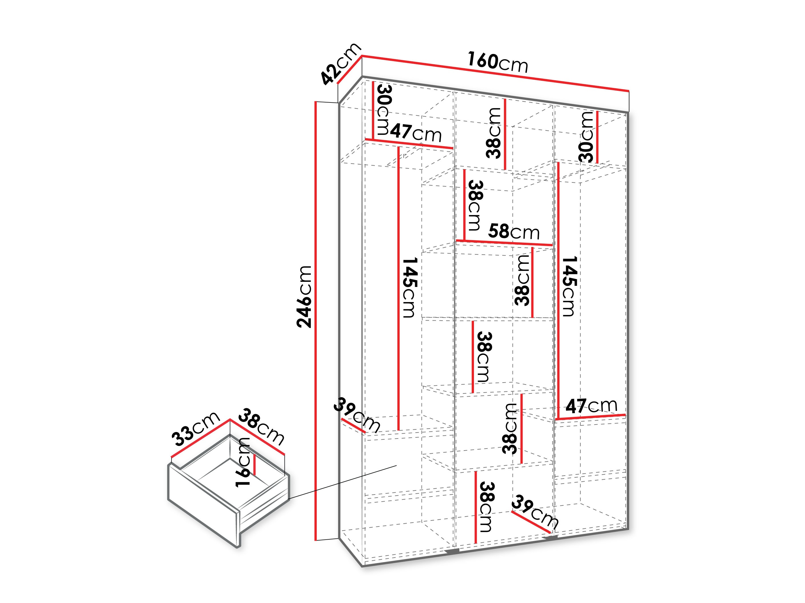 Шкаф Hartford 544 (Кашемир)