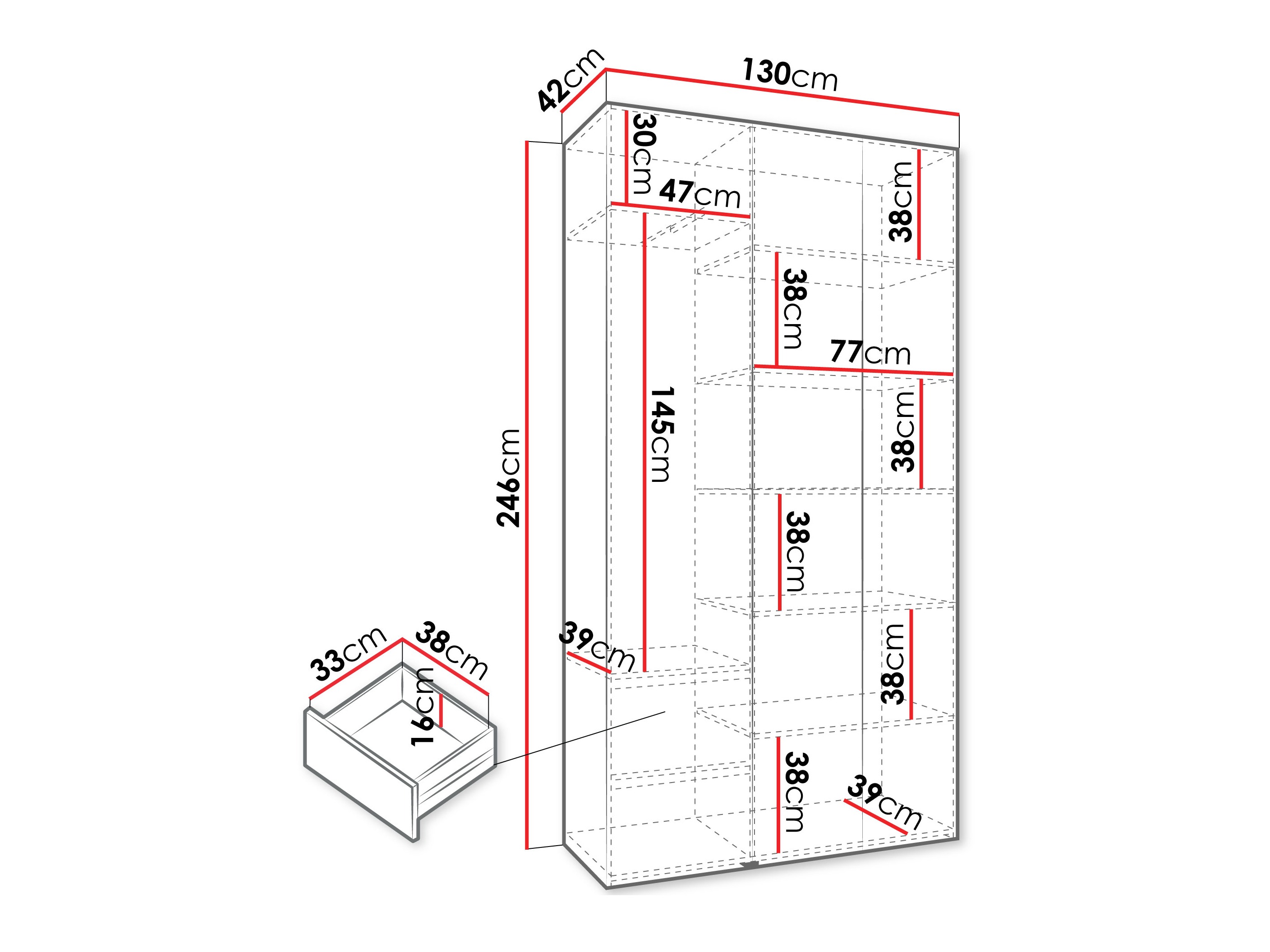 Шкаф Hartford 563 (Белый)