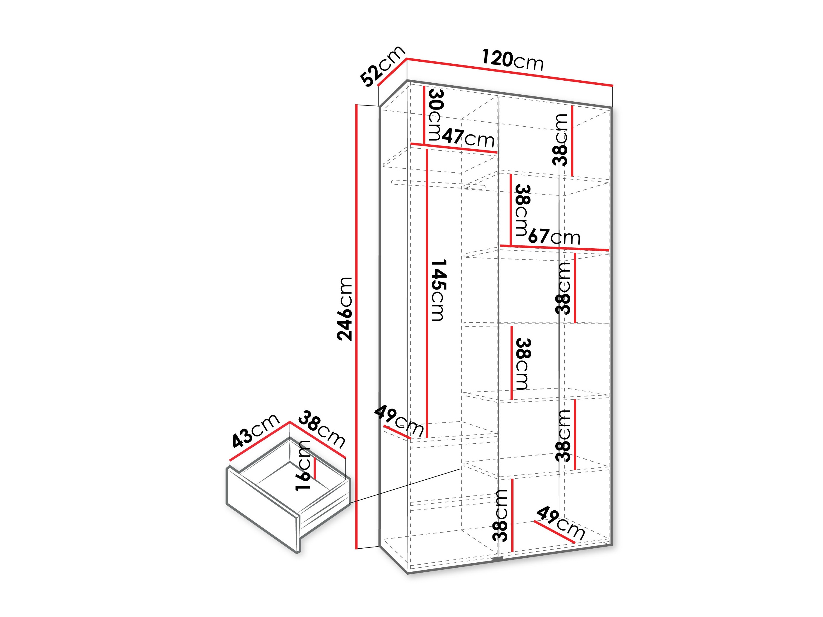 Шкаф Hartford 563 (Кашемир)