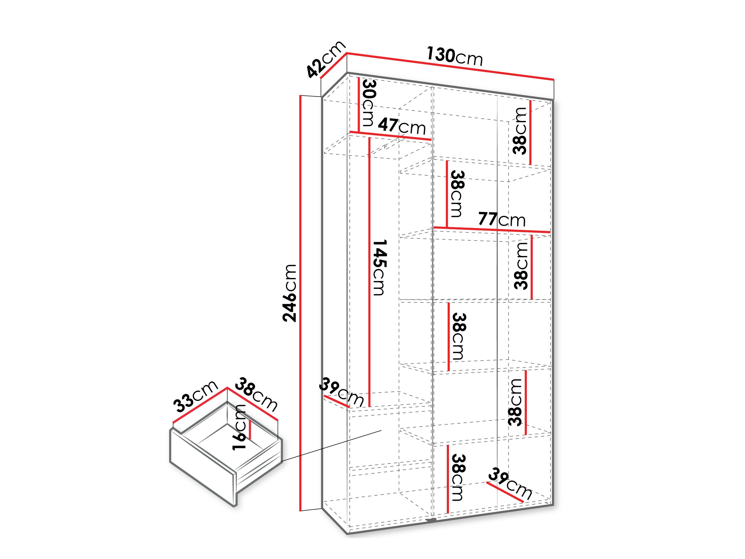Шкаф Hartford 563 (Кашемир)